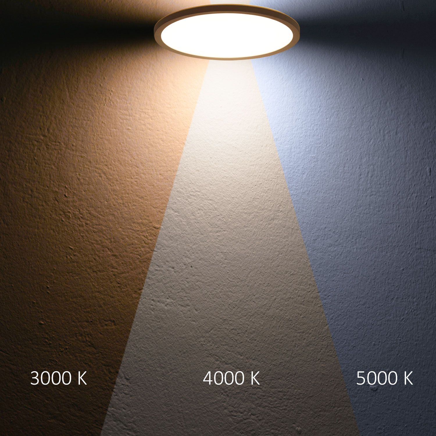 ISOLED LED Deckenleuchte Slim400 PRO, 25W, weiß, rund, IP44, DN400, 3000|4000|5000K, Up&Down - 5