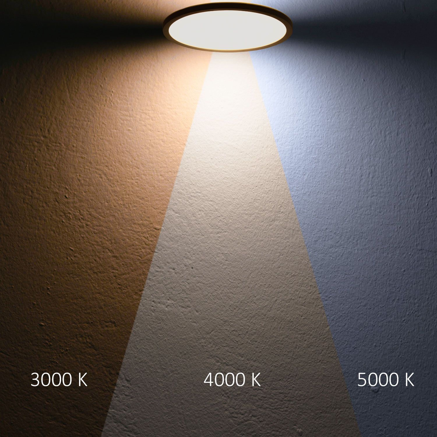 ISOLED LED Deckenleuchte Slim300 PRO, 18W, schwarz, rund, IP44, DN300, 3000|4000|5000K, Up&Down - 5