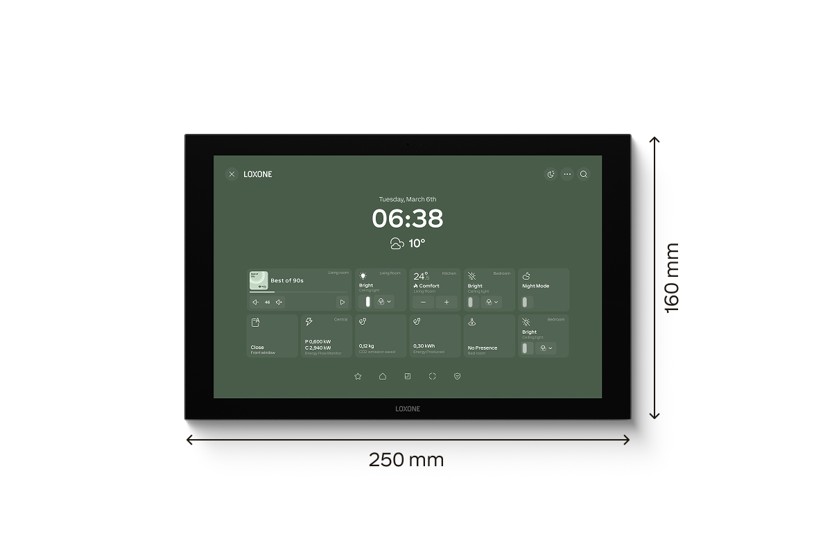 Loxone Wall Display 10 Anthrazit - 2