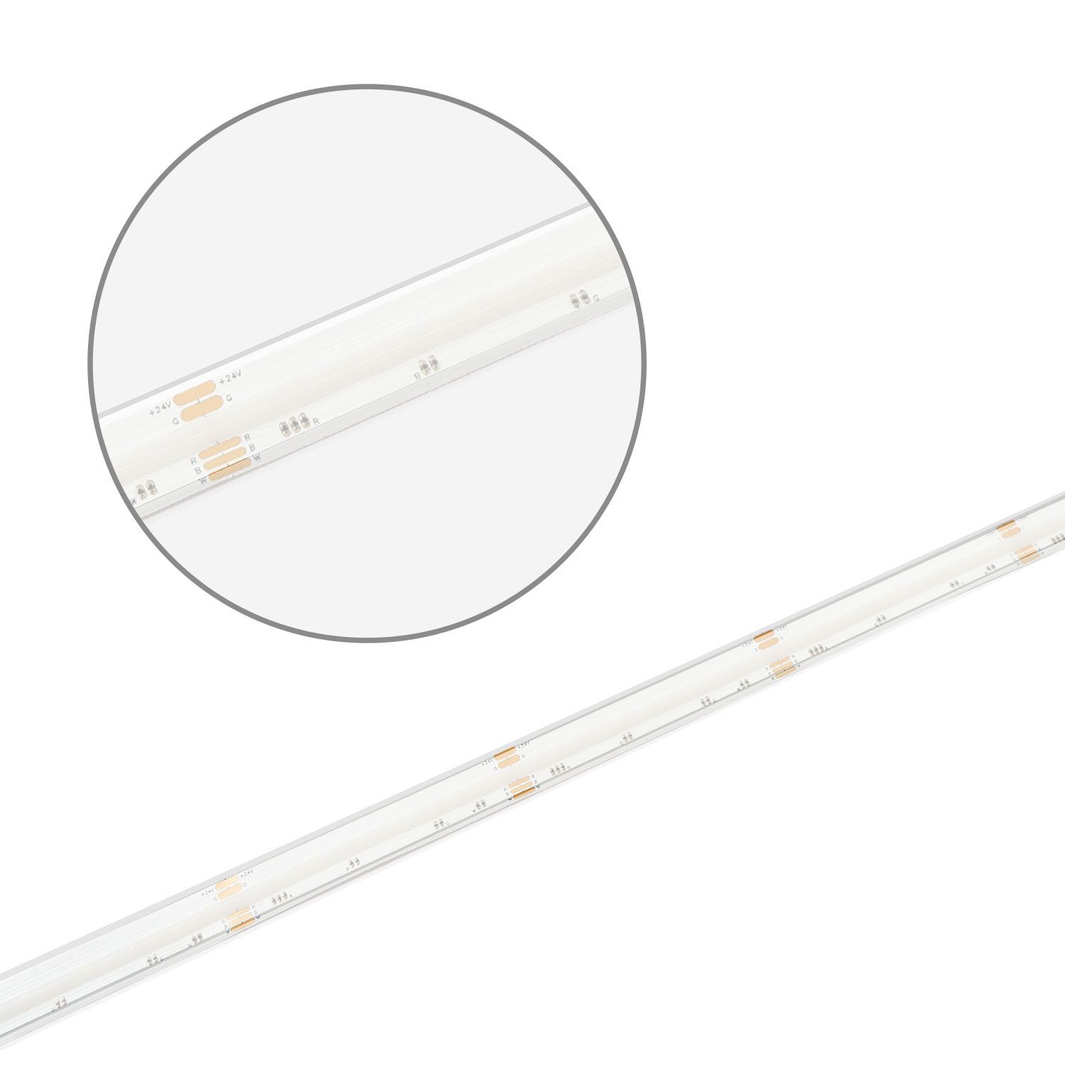ISOLED LED Aqua COB RGB+2700K Linear Flexband, 24V DC, 20W, IP68, 5m Rolle, 896 LED/m - 2