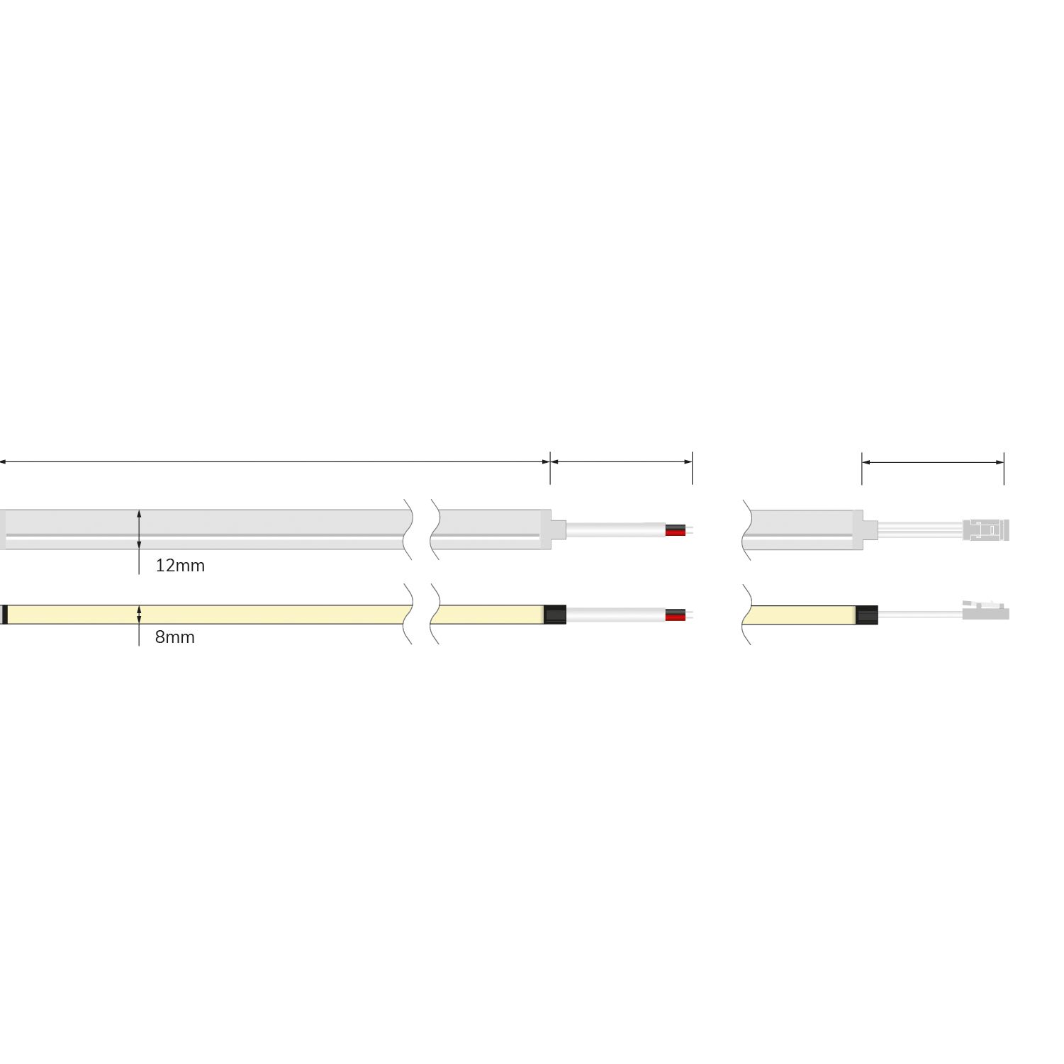 ISOLED LED NEON927 Flexband B08H12, 24V DC, 12W, IP67, 2700K, 5m Rolle, 140 LED/m, inkl. Montageclips - 3