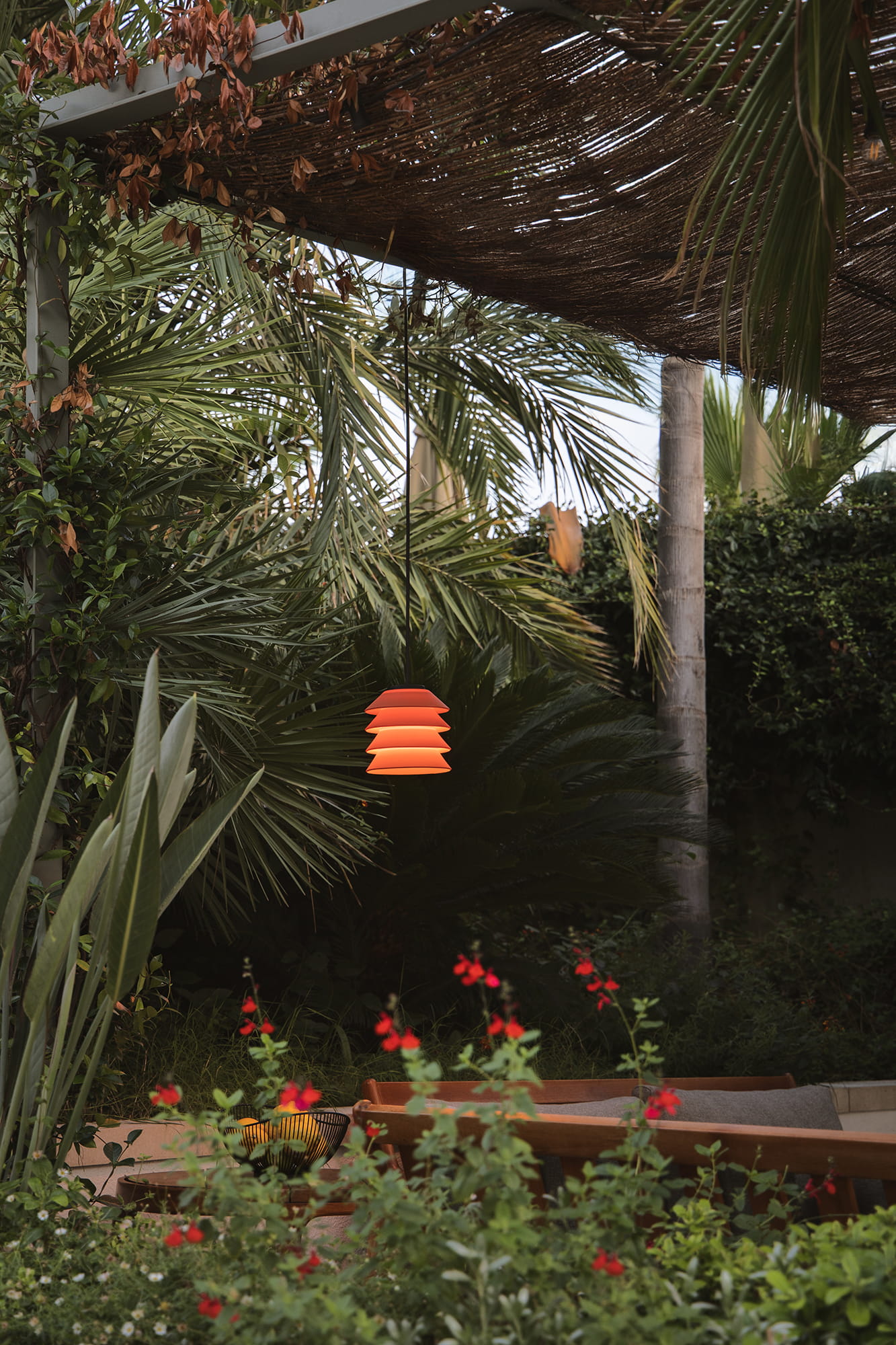 Faro TOBA Pendelleuchte mit Baldachin orange - 3
