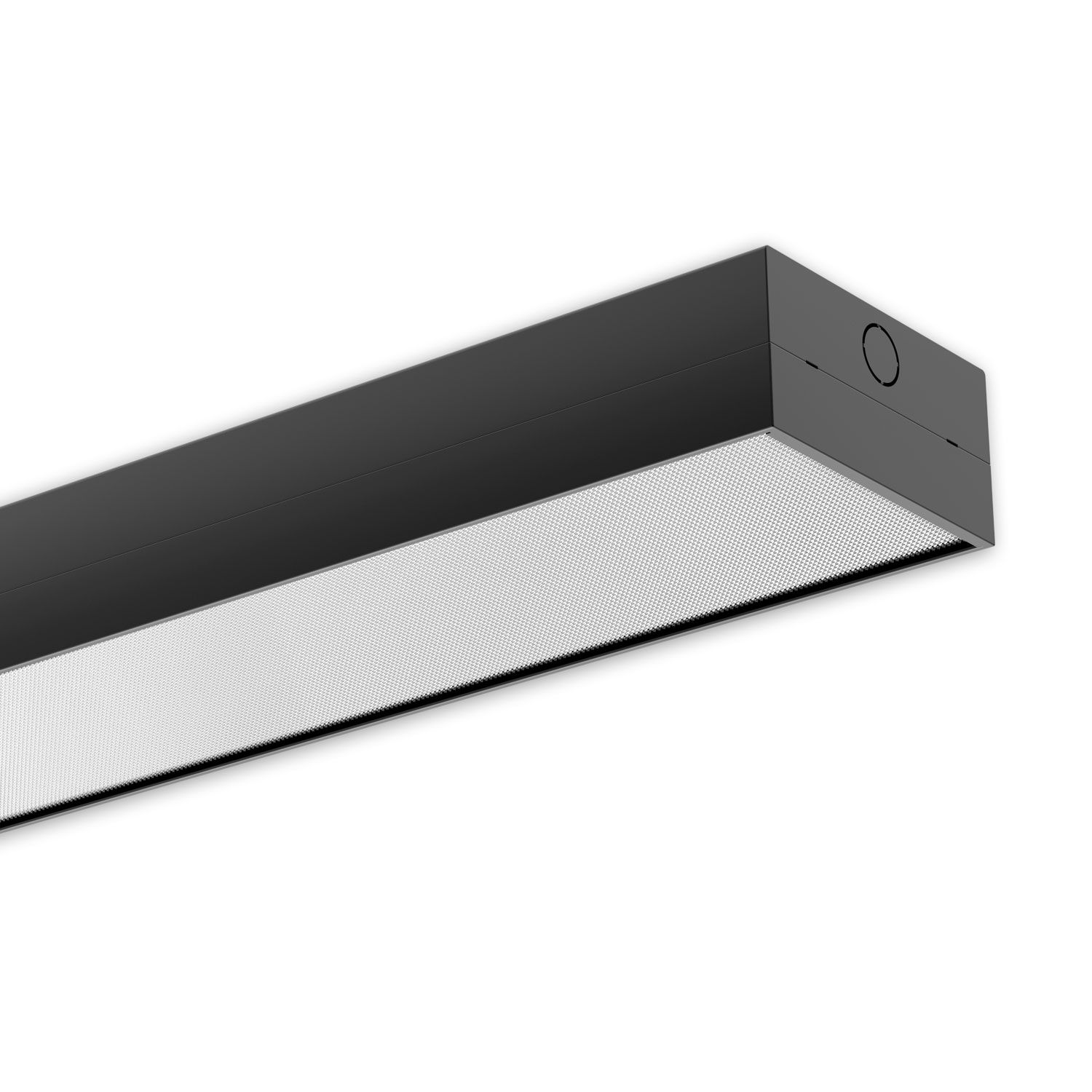 ISOLED LED Langfeldleuchte, 120x12cm, schwarz, 25|30|35|40W, UGR