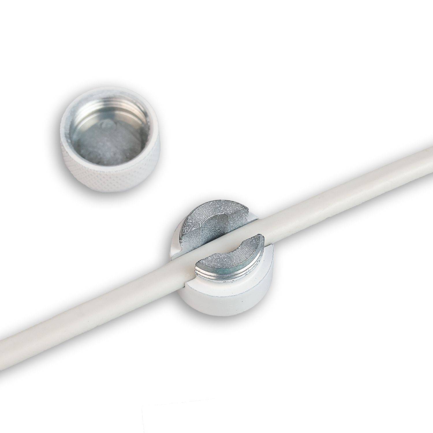 ISOLED Kabel Distanzabhänger, weiß, für Kabel AD 