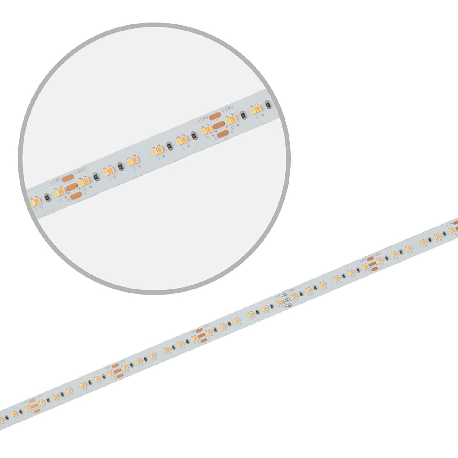 ISOLED LED CRI918/940 Linear10 CCT Flexband, 24V DC, 10W+10W, IP20, 5m Rolle, 240 LED/m - 1