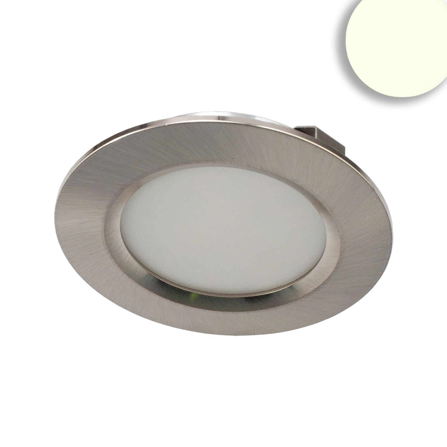 ISOLED LED Möbeleinbaustrahler MiniAMP silber, rund, 3W, 120°, 24V DC, 1900-4000K CCT, dimmbar ISOLED LED Möbeleinbaustrahler MiniAMP silber, rund, 3W, 120°, 24V DC, 1900-4000K CCT, dimmbar - 1