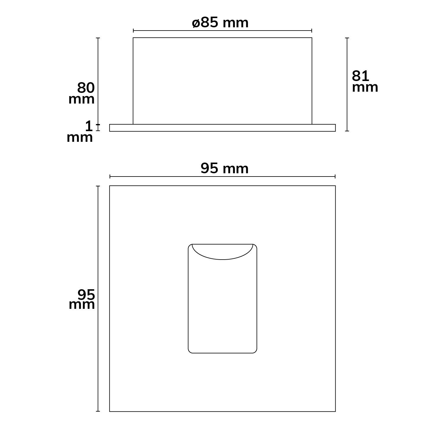 ISOLED LED Wandeinbauleuchte eckig, IP65, 1x3W CREE, warmweiß, inkl. Einputzdose - 2