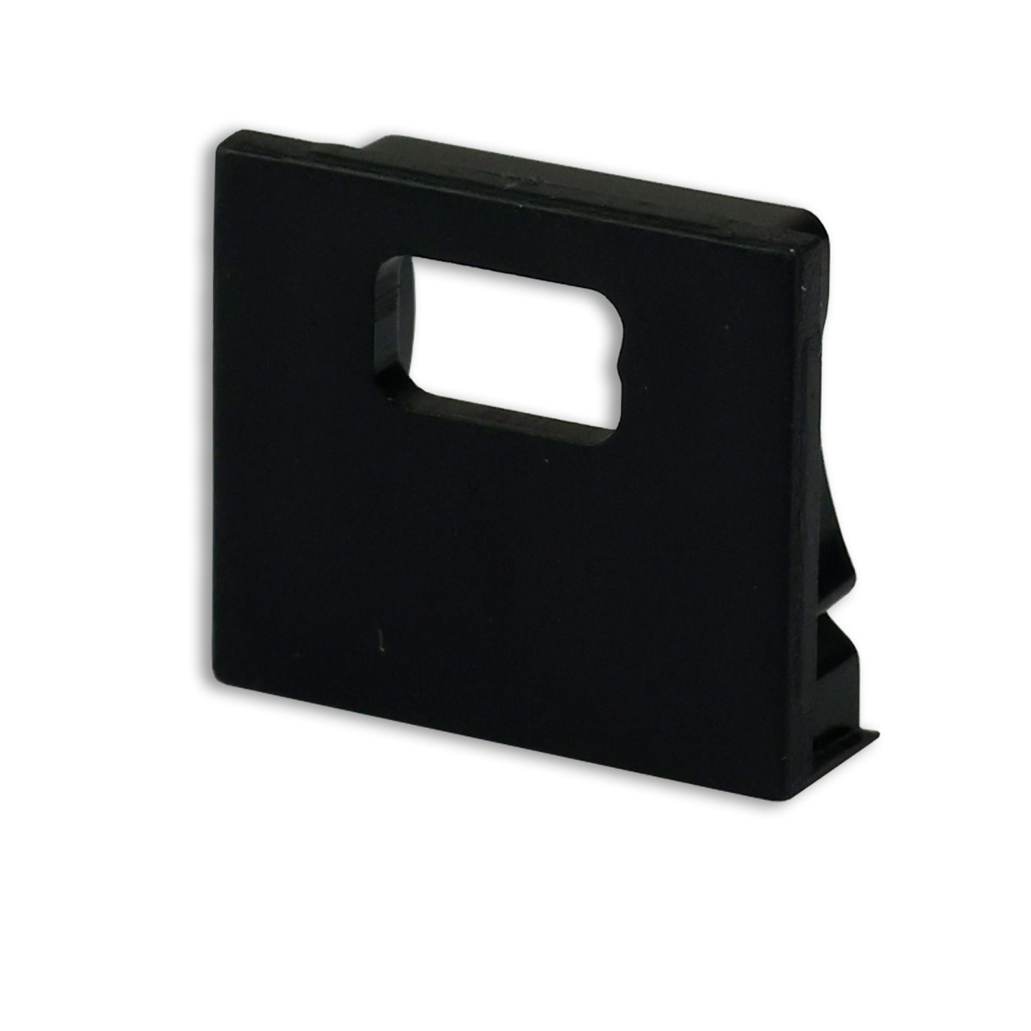 ISOLED Endkappe EC78B schwarz für Profil PURE12 S mit Kabeldurchführung, 1 STK - 1