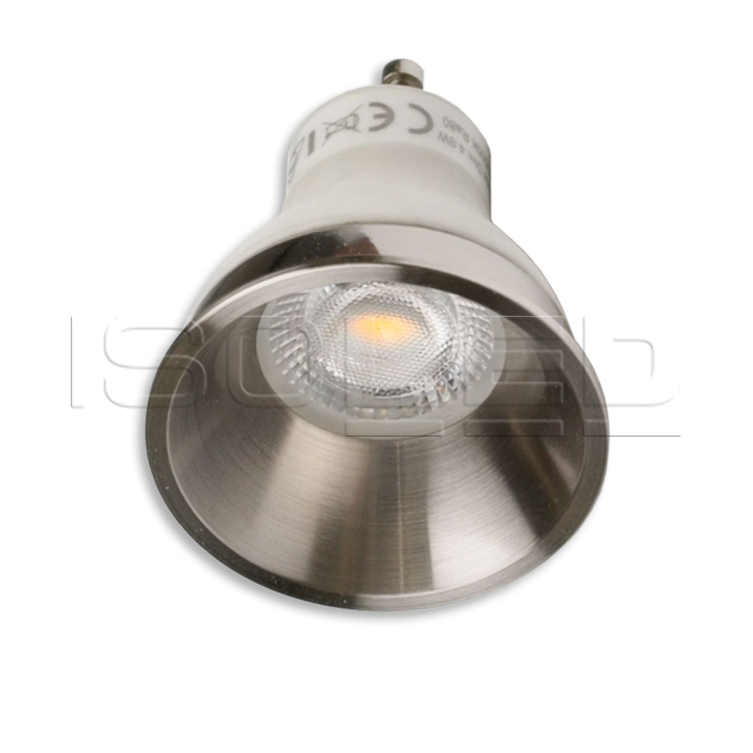 ISOLED Cover für LED Spot und LED Modul SYS-GU10, nickel gebürstet, rückversetzt, UGR