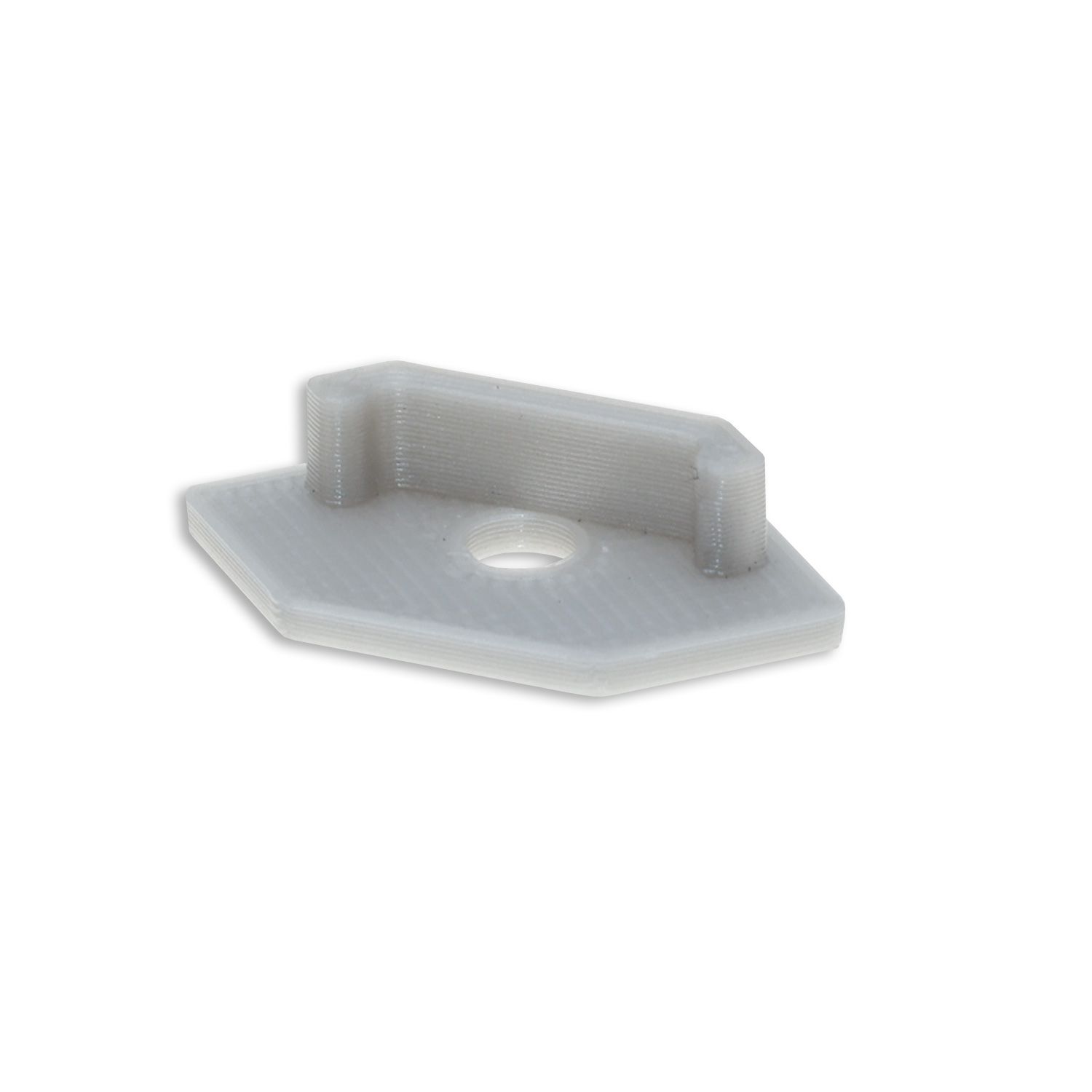 ISOLED Endkappe E205 für LED Fliesenprofil Ausseneck, mit Kabeldurchführung, 1STK - 2