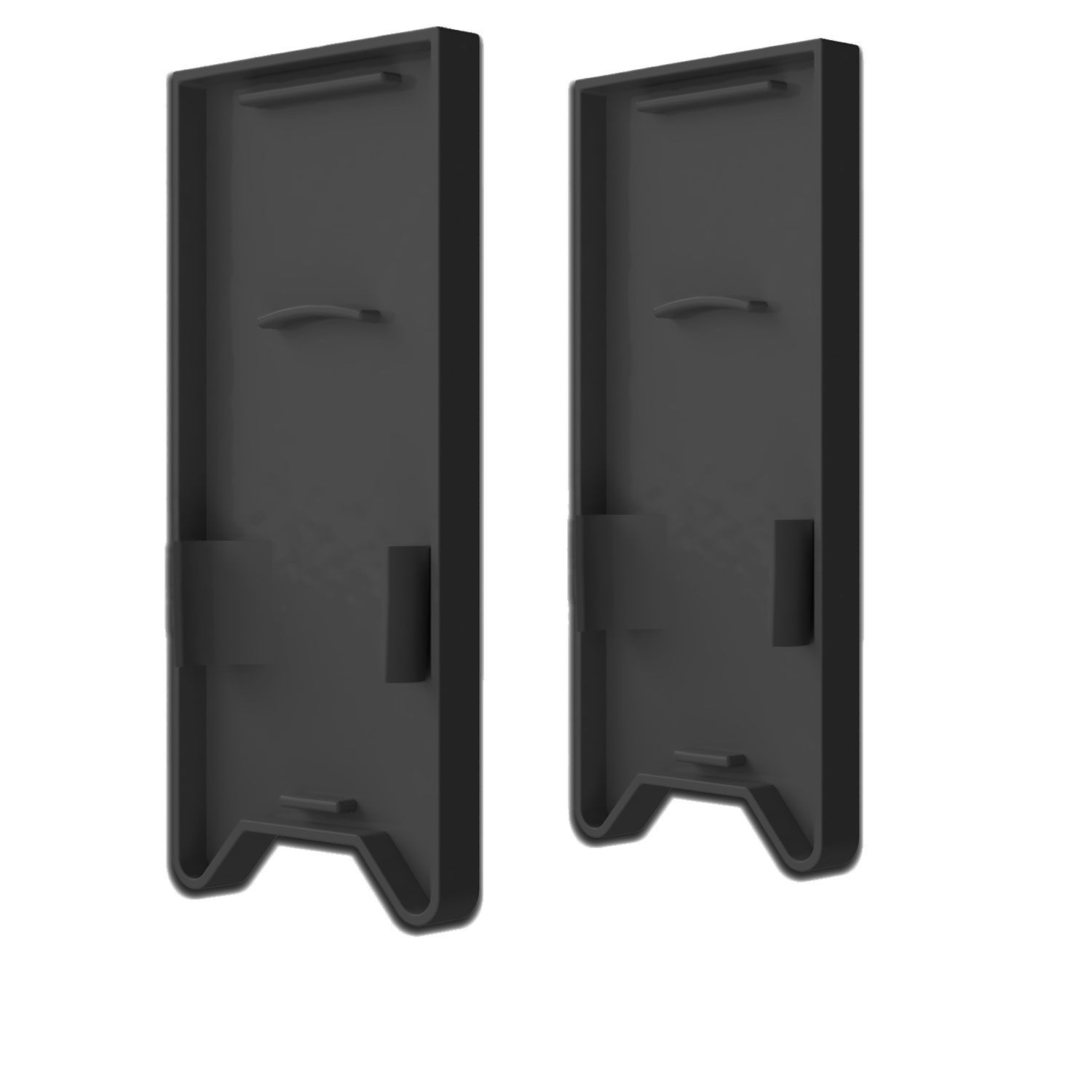ISOLED Endkappe EC120 mit Lichtfalle, schwarz für Leuchtenprofil HALON mit U-Cover C63, 2 Stück - 1