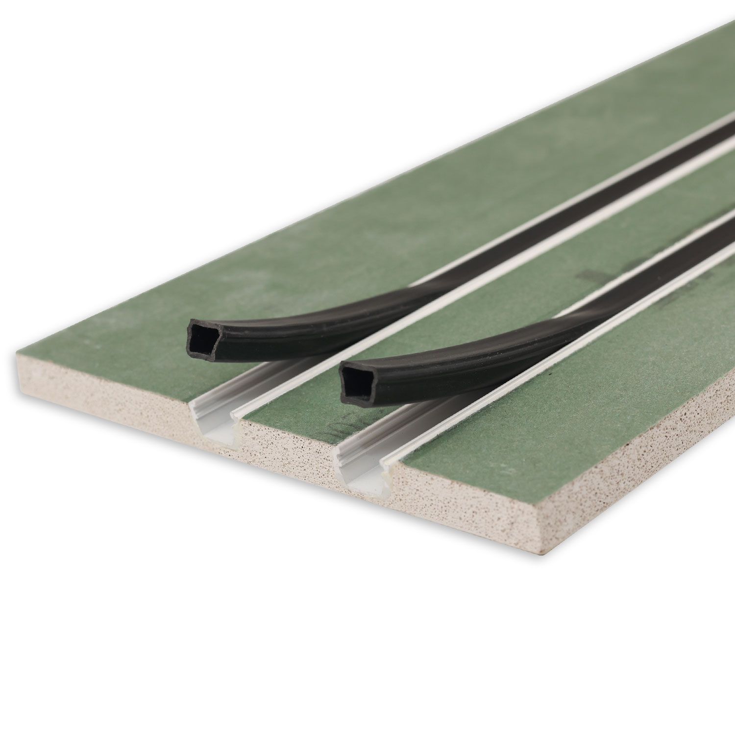 ISOLED Plaster 10 Double Gipskarton-Feuchtraumplatte 12.5mm, mit Profileinsatz inkl. Schutzcover, 200cm - 2