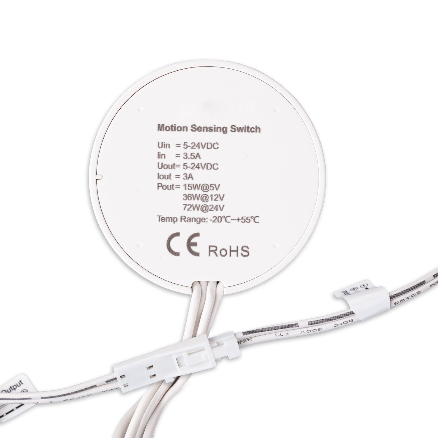 ISOLED MiniAMP HF-Bewegungsmelder für versteckten Einbau, Detektion einstellbar 0.5-5m, 5-24V DC, 3A - 4