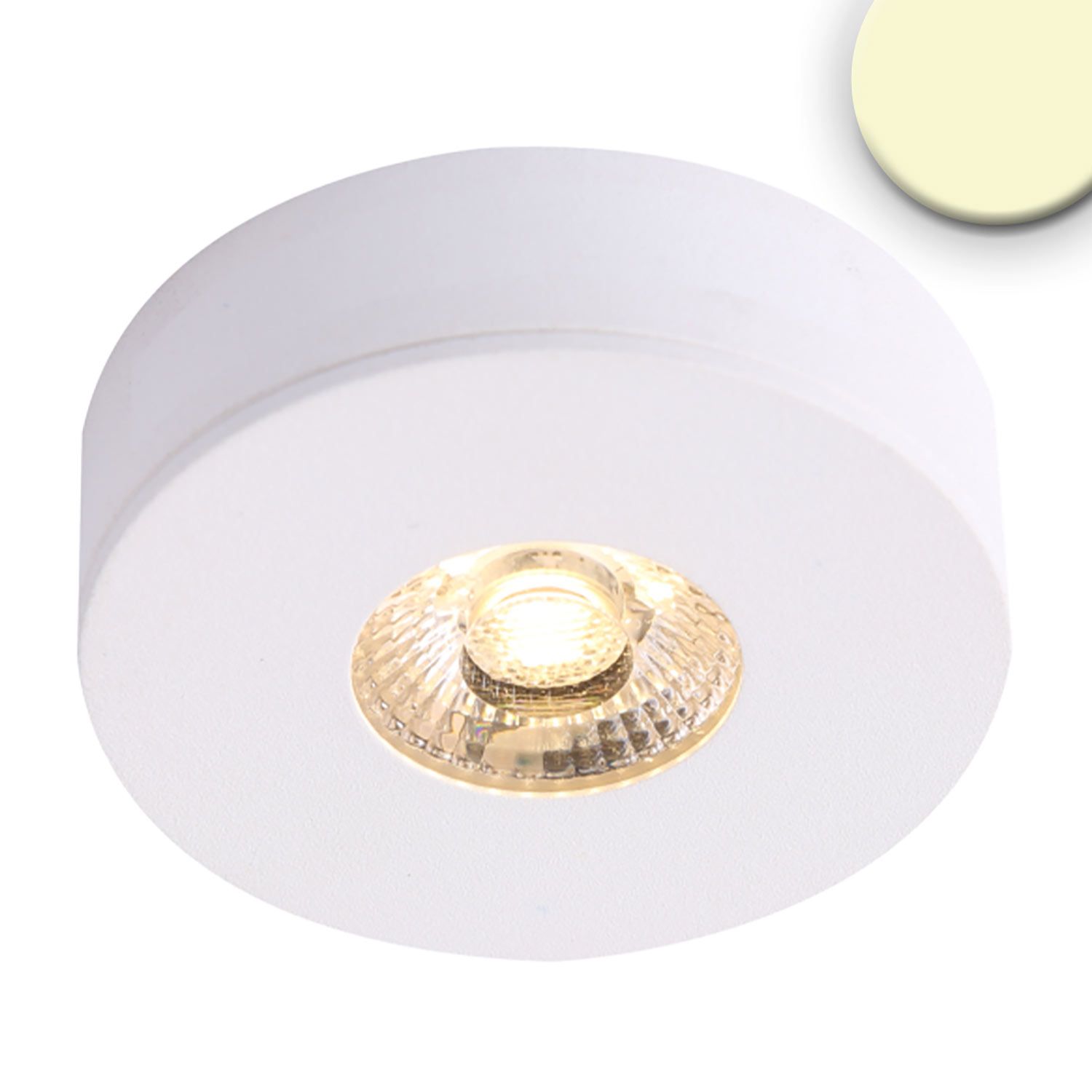 ISOLED LED Ein- und Unterbauleuchte MiniAMP weiß, 3W, 24V DC, warmweiß, dimmbar ISOLED LED Ein- und Unterbauleuchte MiniAMP weiß, 3W, 24V DC, warmweiß, dimmbar - 1