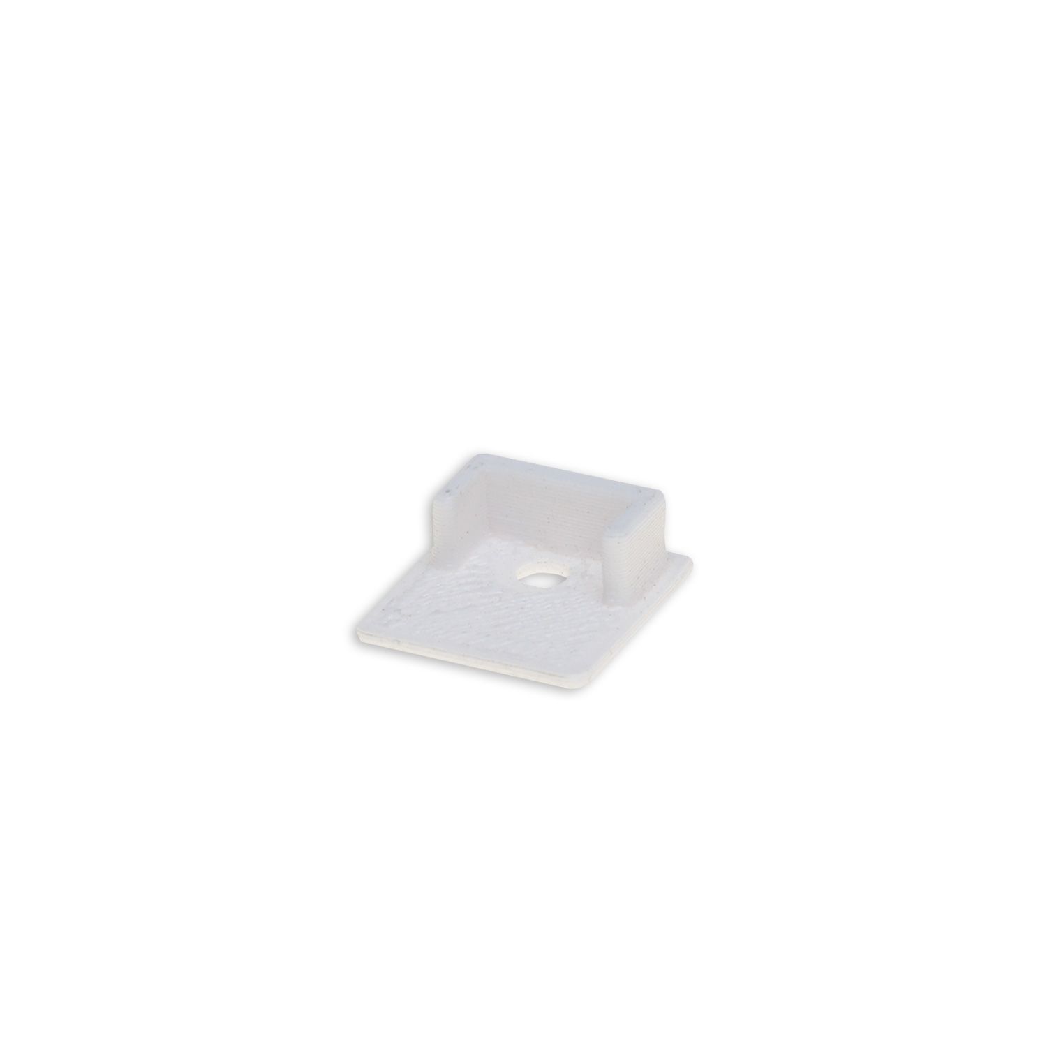 ISOLED Endkappe EC221 weiß für LED Fliesenprofil UP10, mit Kabeldurchführung - 2