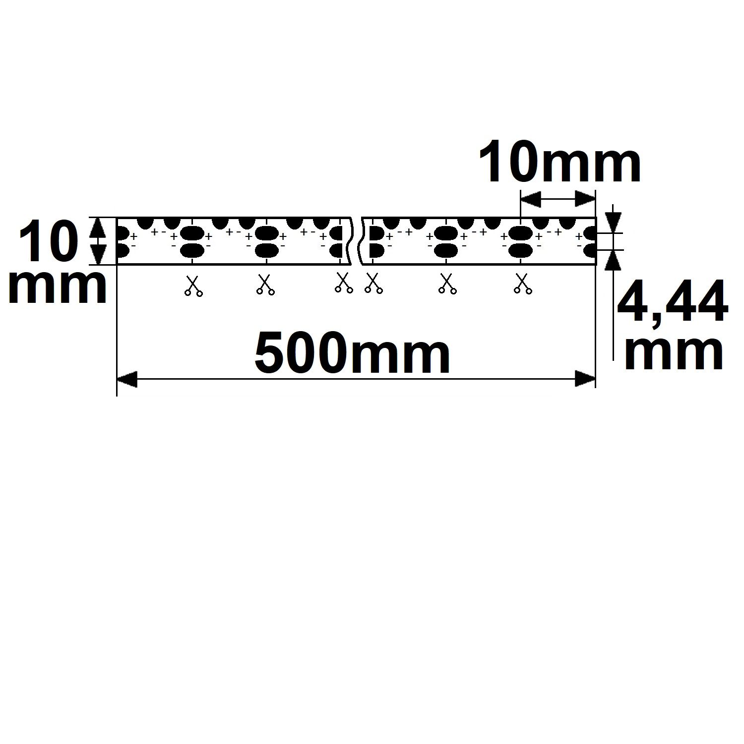 ISOLED Eckverbindung PCB zum Einlöten für 10mm Flexband, 2 polig, 50 Stk auf Rolle - 3