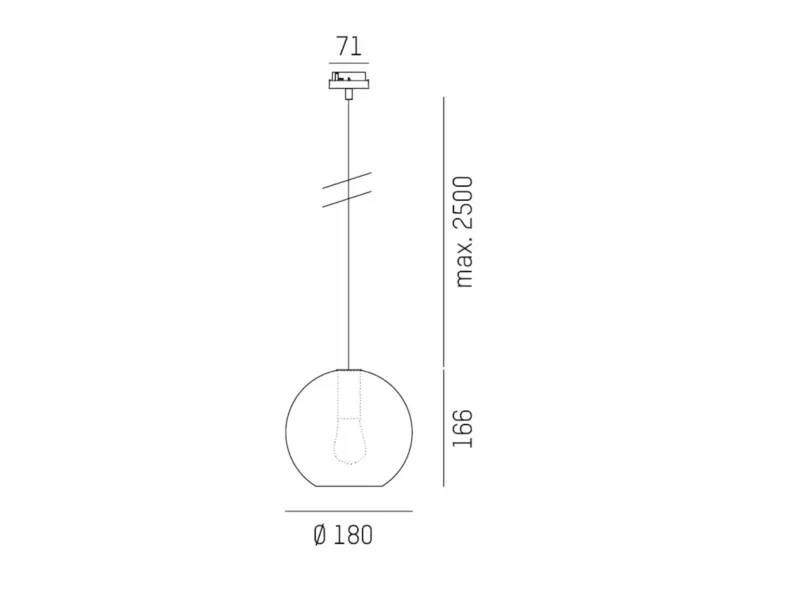 Molto Luce LOON MINI BALL VOLARE (schwarz/amber) - 2
