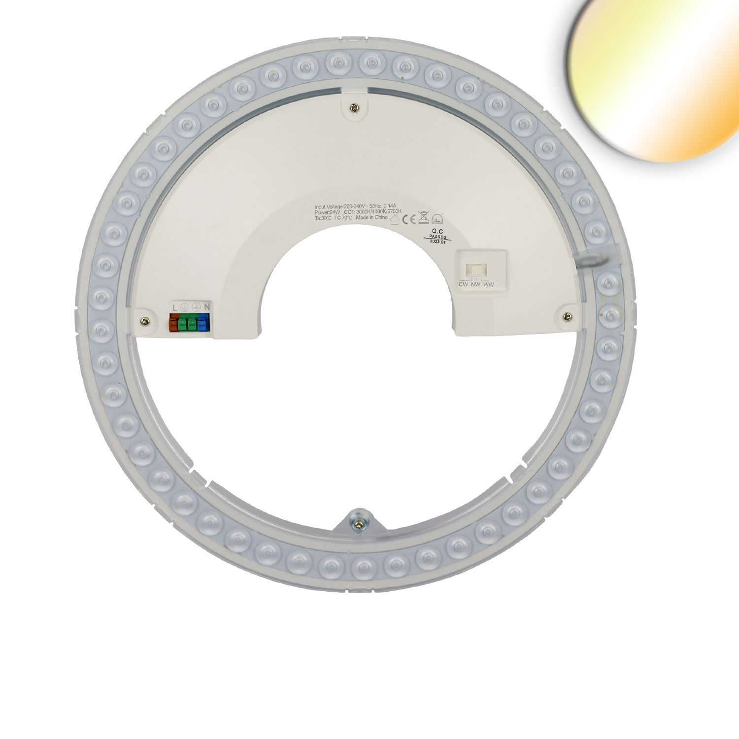 ISOLED LED Umrüstplatine 297mm, 24W, 150 lm/W, mit Haltemagnet, Color 3000|4000|6000K, dimmbar ISOLED LED Umrüstplatine 297mm, 24W, 150 lm/W, mit Haltemagnet, Color 3000|4000|6000K, dimmbar - 1