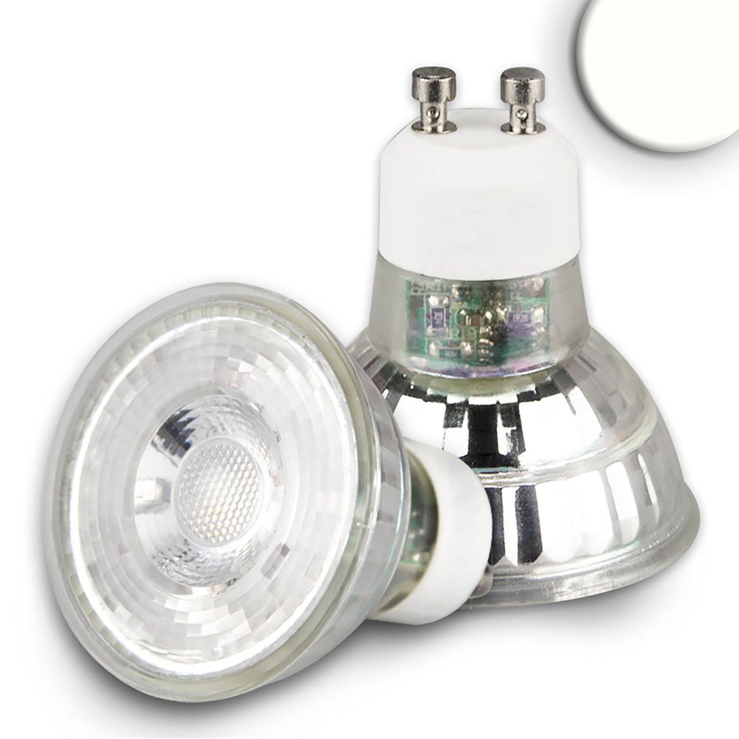 ISOLED GU10 LED Strahler 5W, 45°, prismatisch, neutralweiß, CRI90 - 1