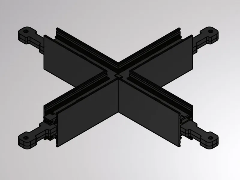 Molto Luce MAGNETICS H X-VERBINDER (schwarz) Molto Luce MAGNETICS H X-VERBINDER (schwarz) - Produktbild 1