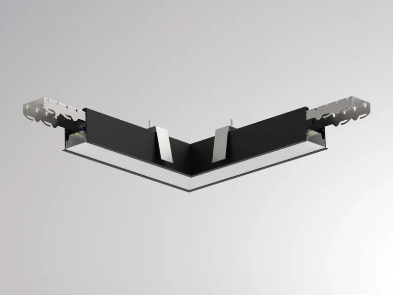 Molto Luce LOG 50 ECKVERBINDER R (schwarz) Molto Luce LOG 50 ECKVERBINDER R (schwarz) - Produktbild 1