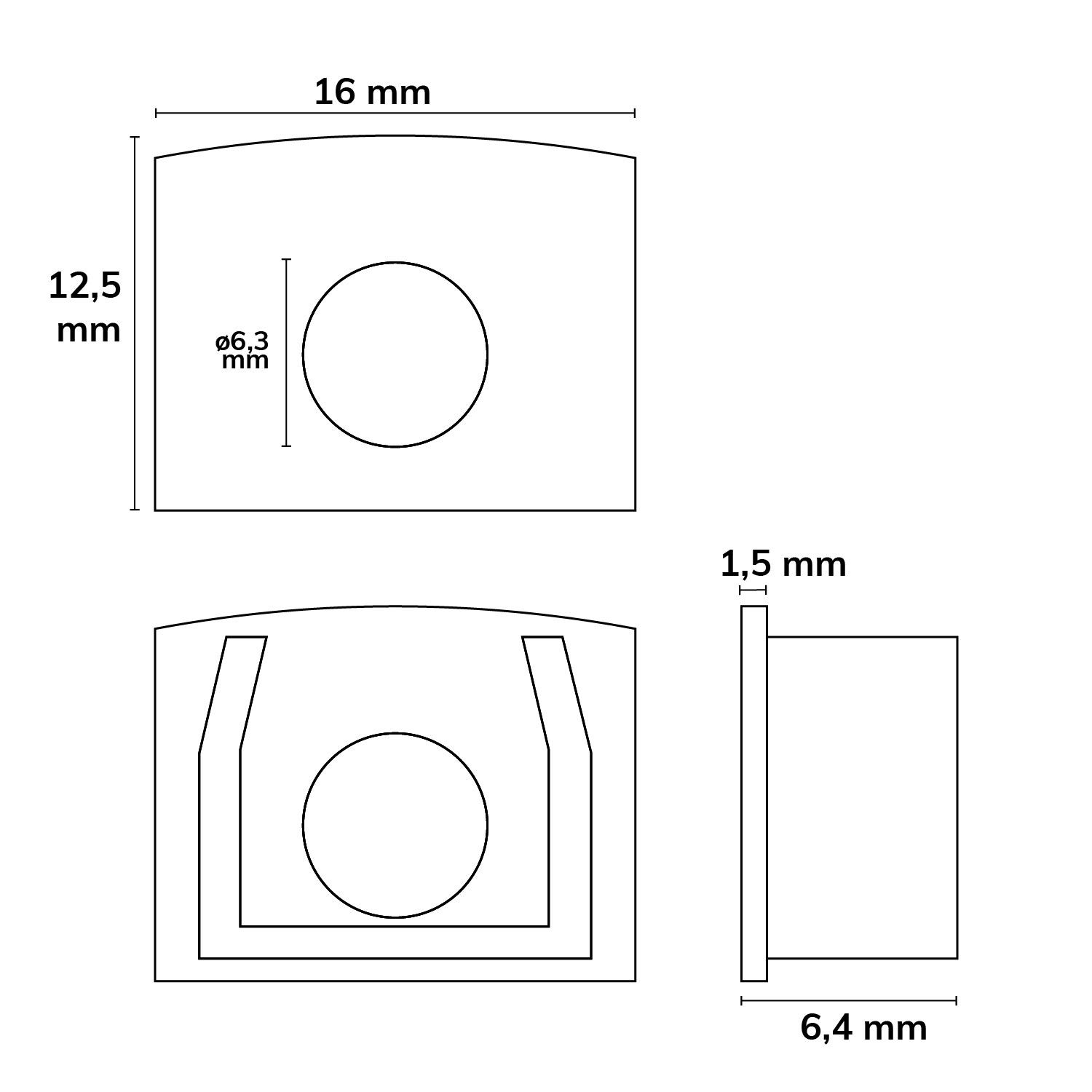 ISOLED Endkappe EC226 für Profil MAXI-AB V2 schwarz, mit Kabeldurchführung, 1 STK - 3