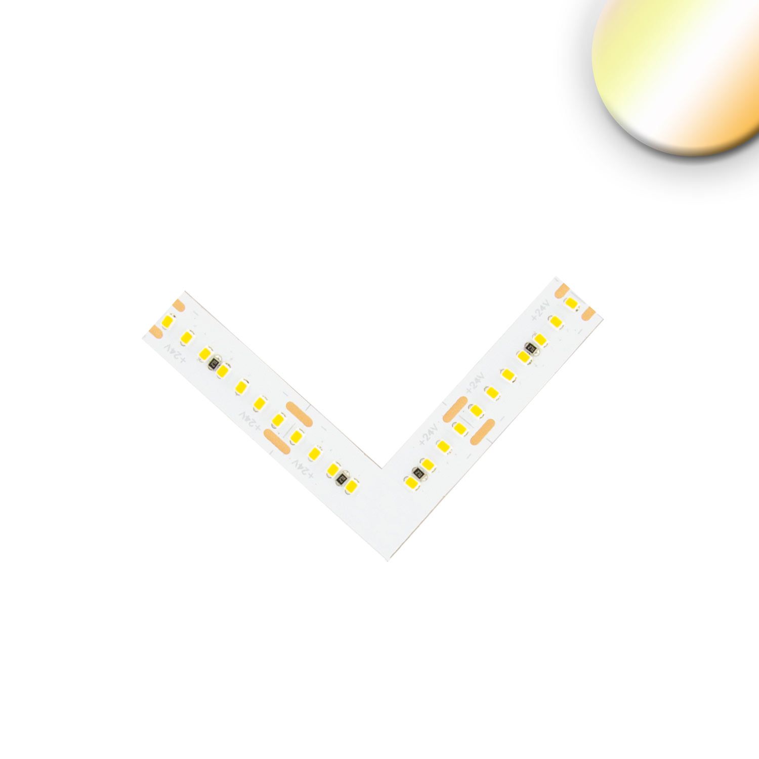 ISOLED Eckverbindung leuchtend 1,5W für CRI919/940 MiniAMP CCT Flexband, 2 polig, 12V DC, 7W+7W, IP20 ISOLED Eckverbindung leuchtend 1,5W für CRI919/940 MiniAMP CCT Flexband, 2 polig, 12V DC, 7W+7W, IP20 - 1