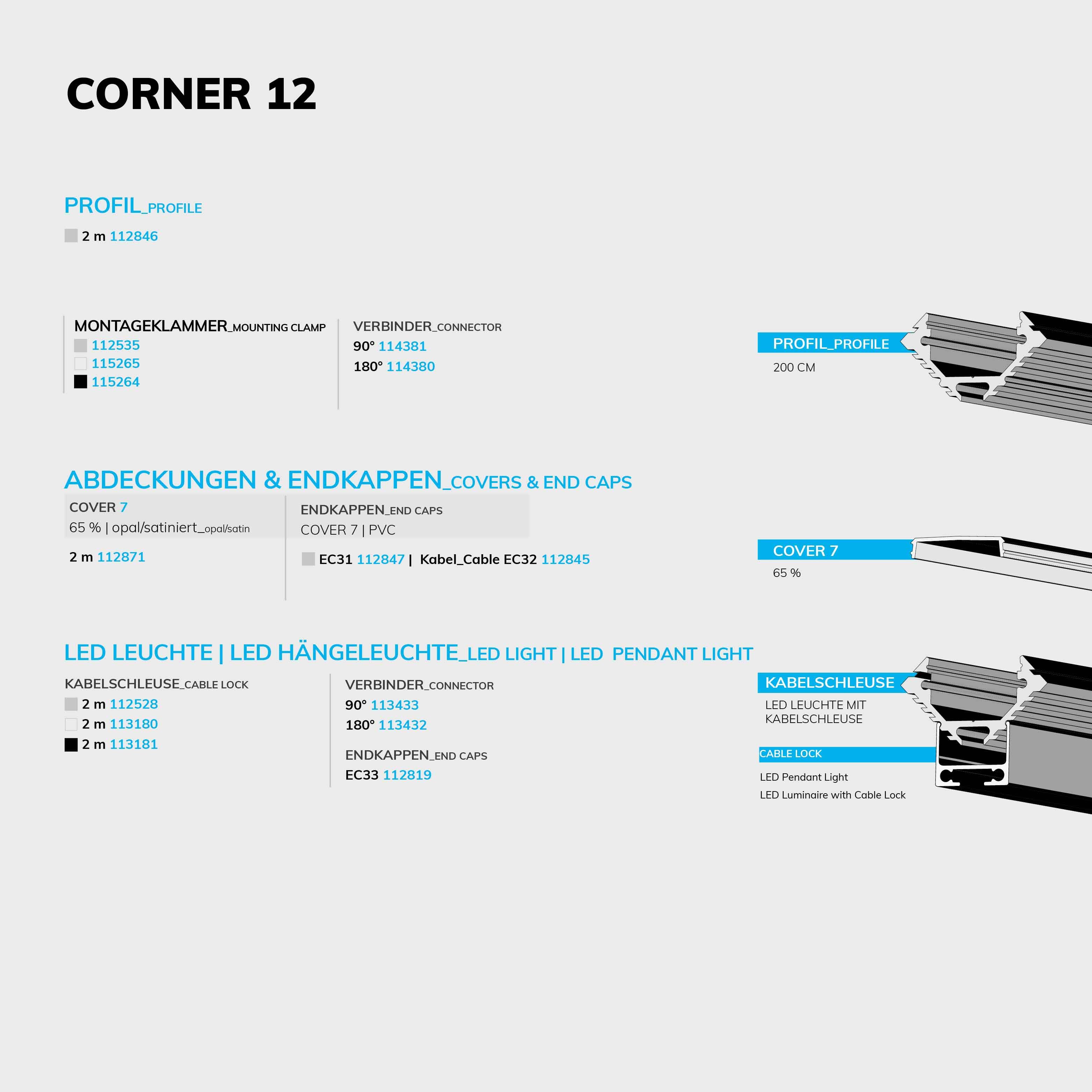 ISOLED LED Eckprofil CORNER12 Aluminium eloxiert, 200cm - 4