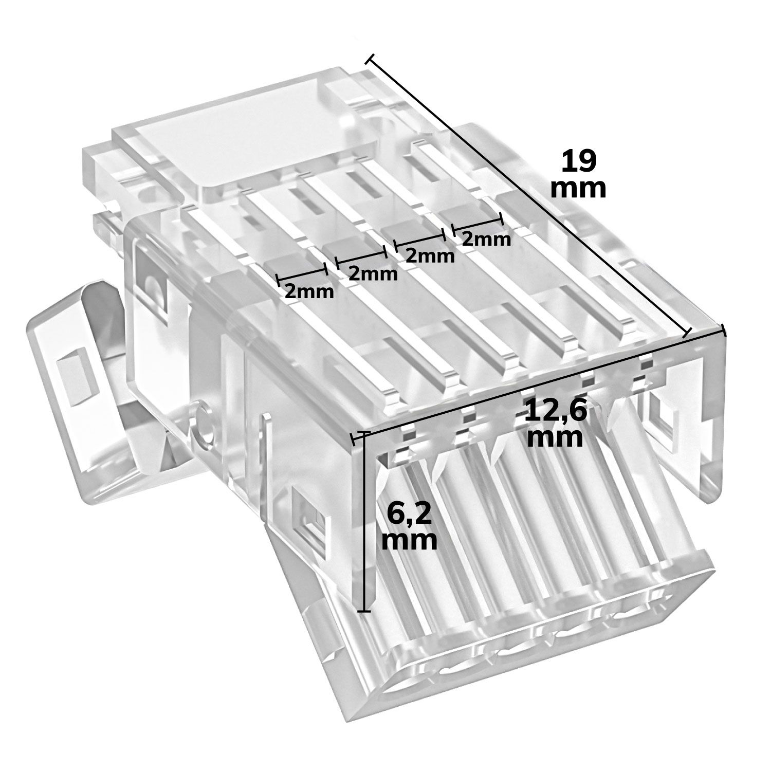 ISOLED Kontakt-Verbinder (max. 5A) K3-510 für 5-pol. IP20 Flextripes mit Breite 10mm - 3