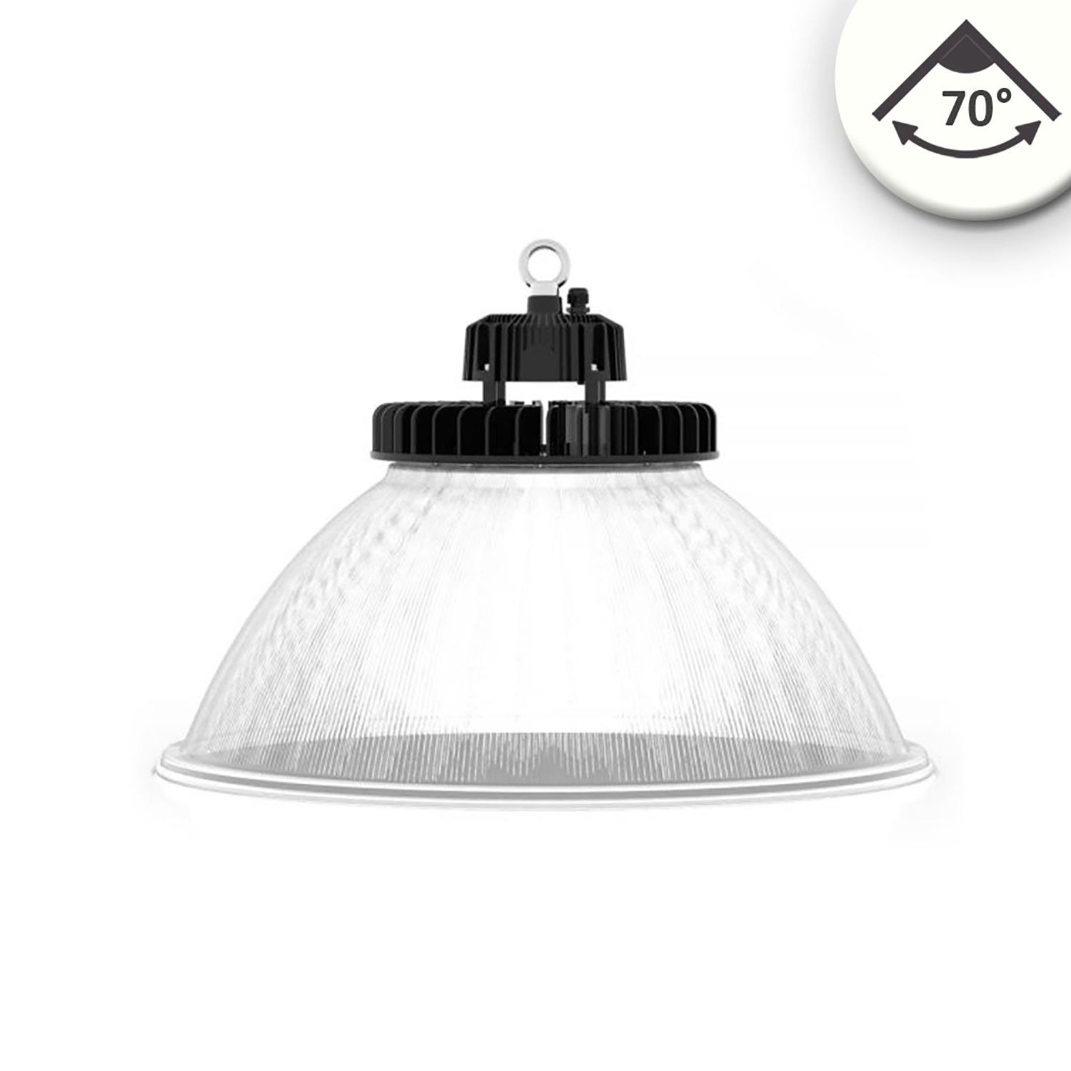 ISOLED LED Hallenleuchte FL 120W, PC-Reflektor, 70°, IP65, 1-10V dimmbar, neutralweiß - 1