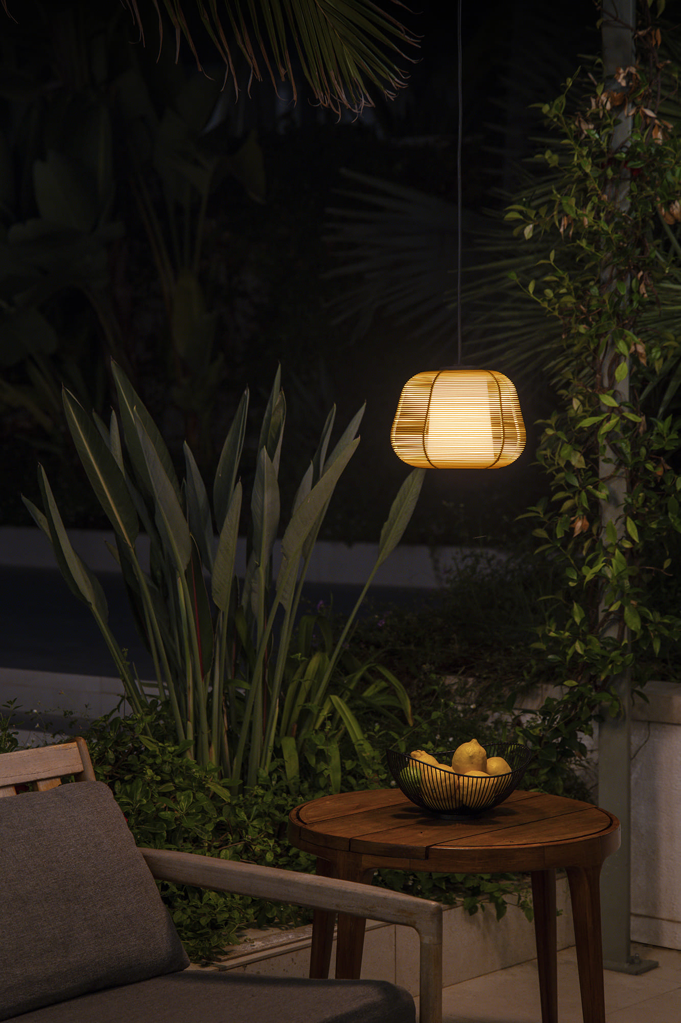 Faro NARITA hängeleuchte mit baldachin beige - 2