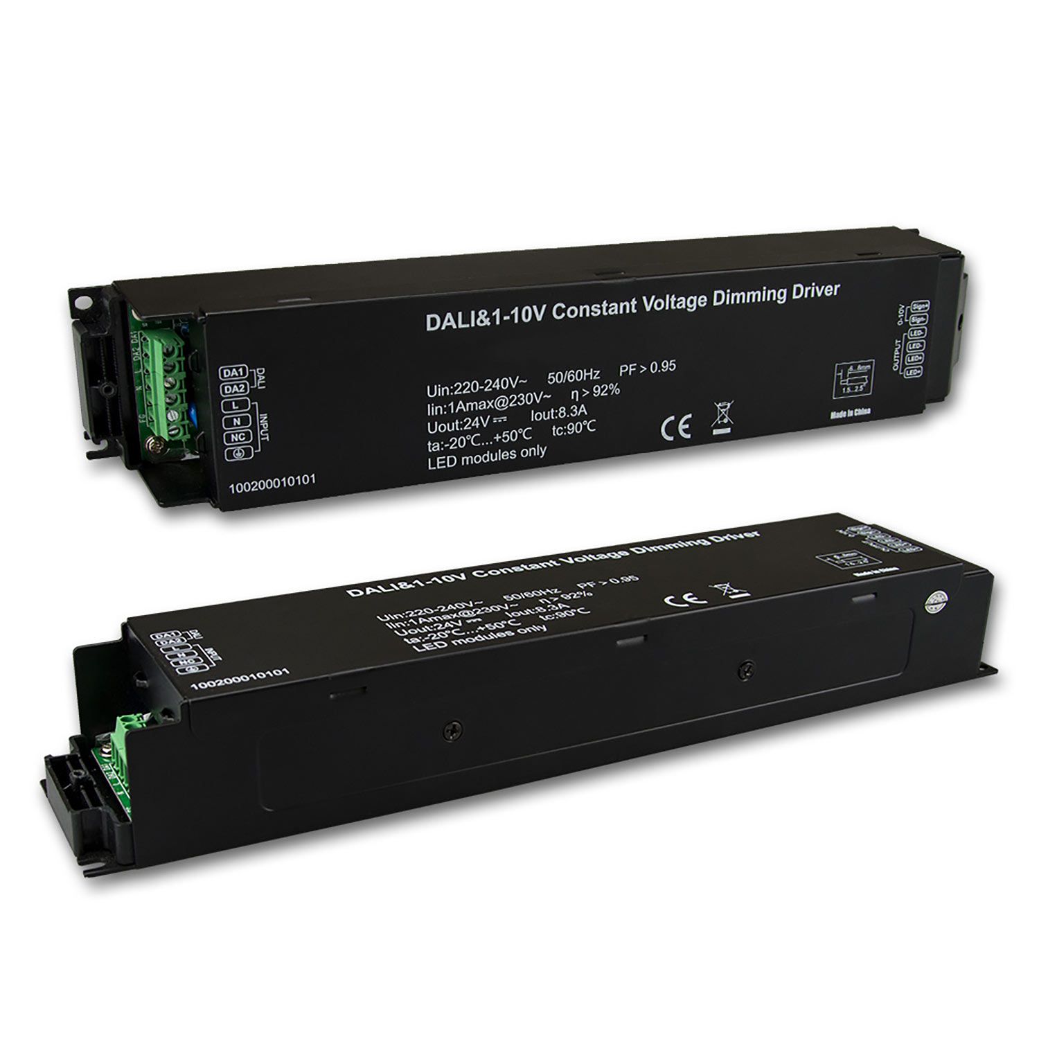 ISOLED LED PWM-Trafo 24V/DC, 0-200W, IP20, 1-10V/Push/DALI-2 dimmbar - 1