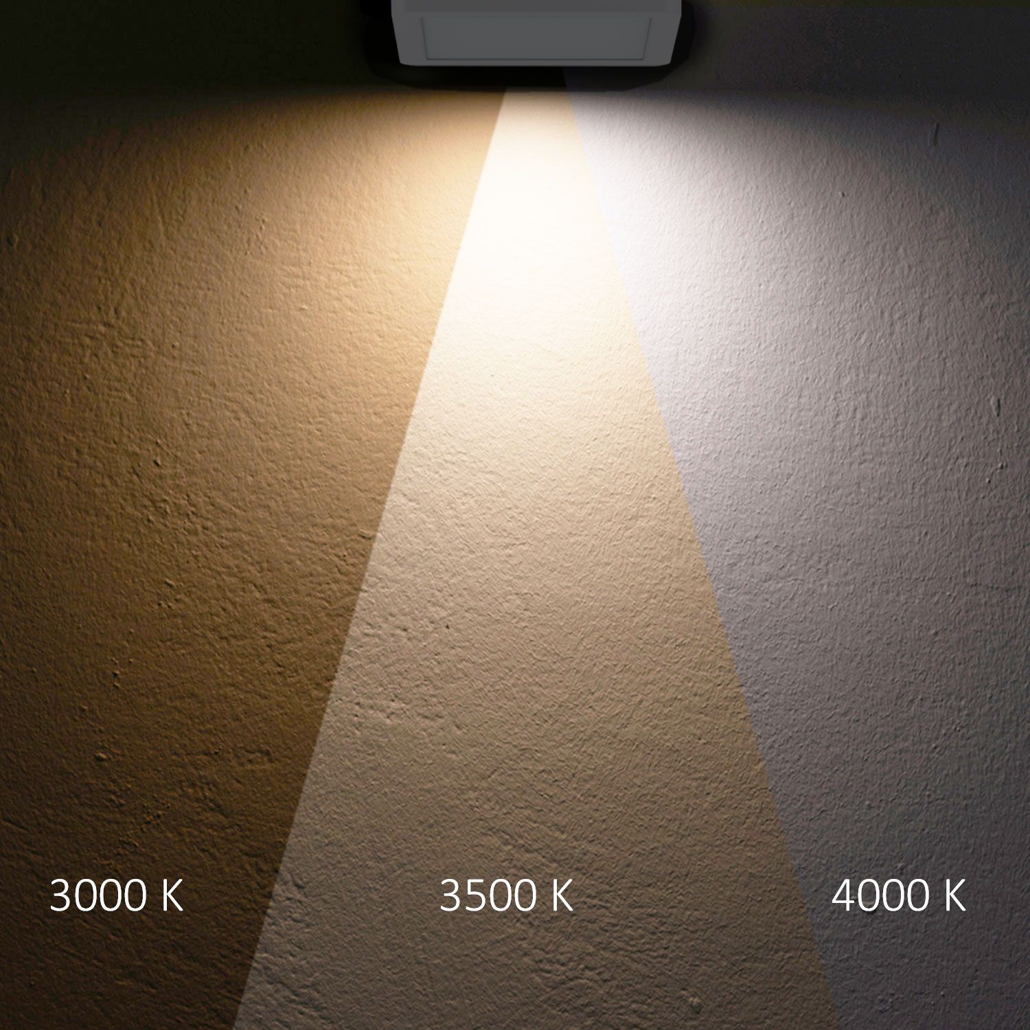 ISOLED LED Aufbau/Einbauleuchte Flex Pro 300x300, 22W, weiß, 120lm/W, 3000|3500|4000K, dimmbar - 5