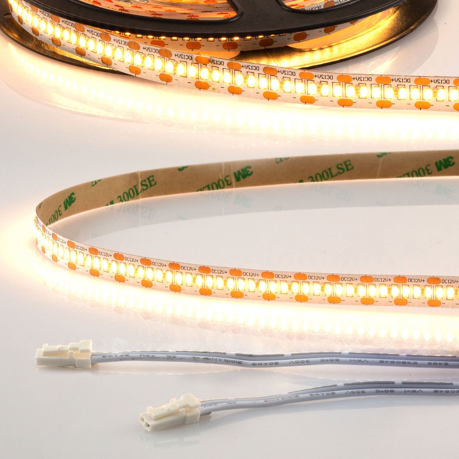 ISOLED LED CRI930 MiniAMP Flexband, 12V DC, 12W, IP20, 3000K, 120cm, beids. 30cm Kabel + maleAMP, 300 LED/m ISOLED LED CRI930 MiniAMP Flexband, 12V DC, 12W, IP20, 3000K, 120cm, beids. 30cm Kabel + maleAMP, 300 LED/m - 1