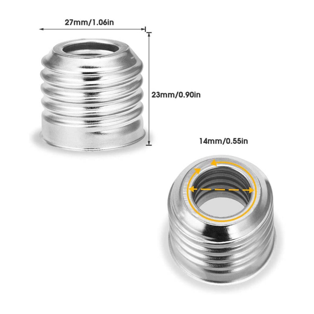 Emilum Adapter E14 auf E27 - Produktbild 1