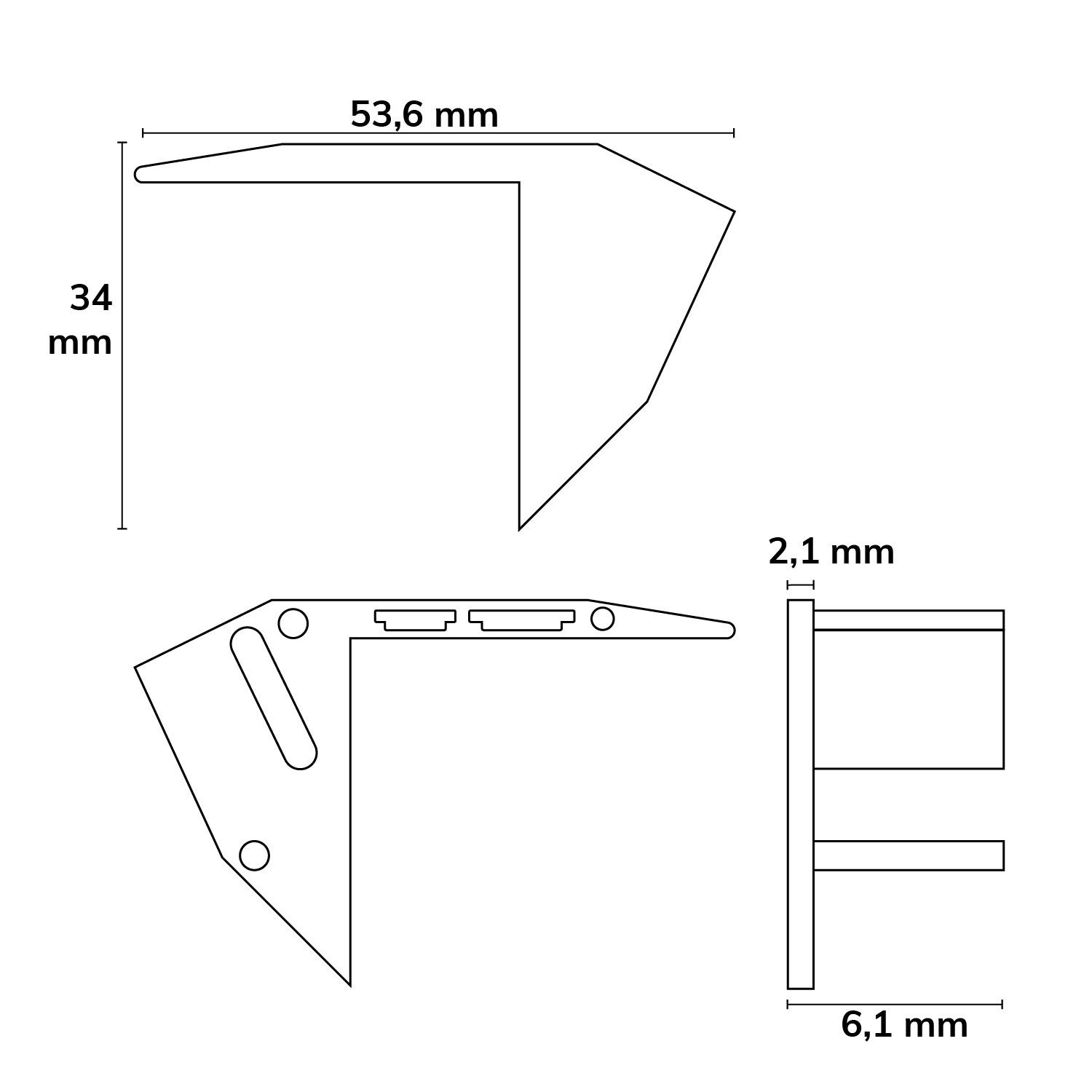 ISOLED Endkappe EC83 Kunststoff für Profil STAIRS13, 2 STK - 3