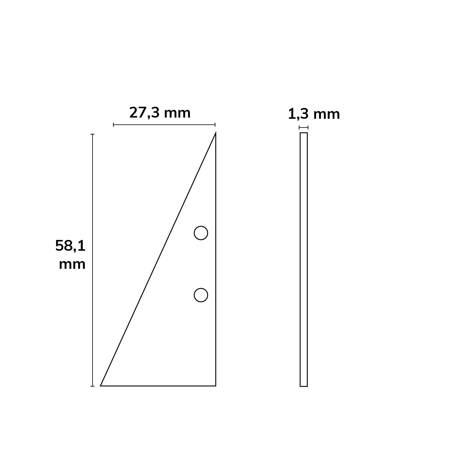 ISOLED Endkappe EC91 Aluminium schwarz RAL 9005 für Profil HIDE TRIANGLE inkl. Schrauben - 2