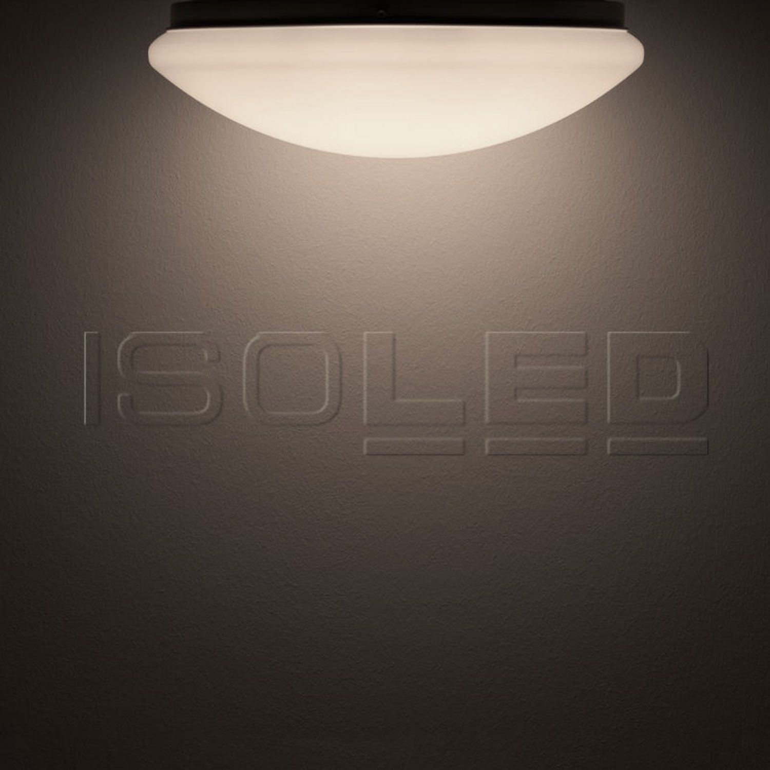 ISOLED LED Decken/Wandleuchte weiß, rund, 24W, DN380, IP54, neutralweiß - 4