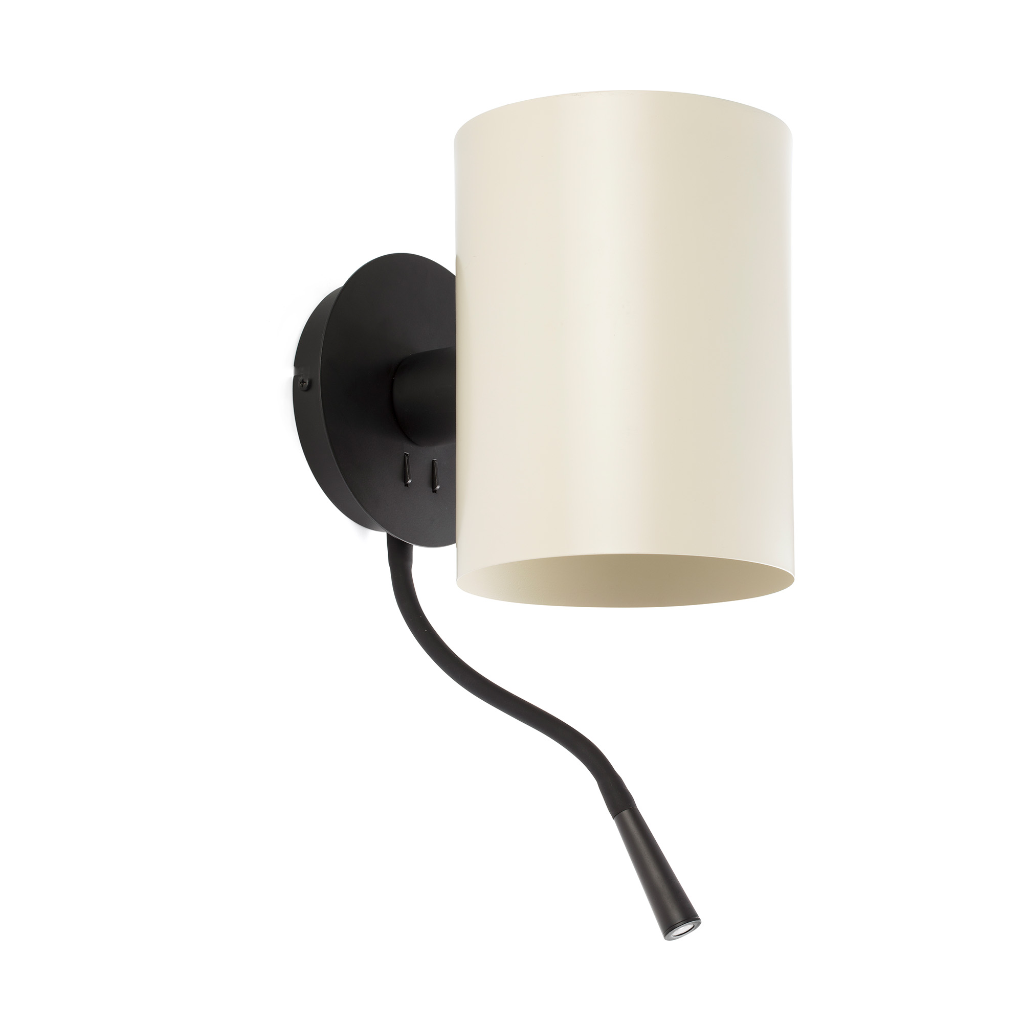 Faro GUADALUPE Wandleuchte mit schwarz/beigem Leser Faro GUADALUPE Wandleuchte mit schwarz/beigem Leser - Produktbild 1