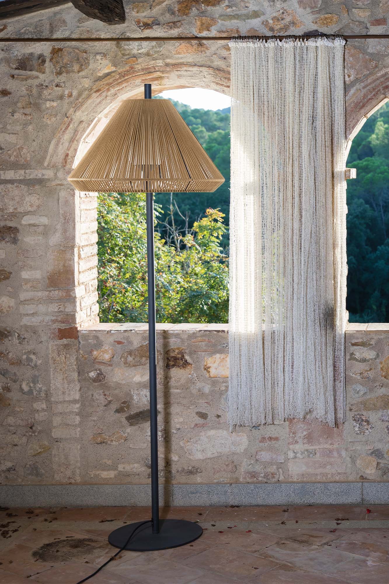 Faro SAIGON OUT C70 ocker weiß Stehlampe 2M - 2