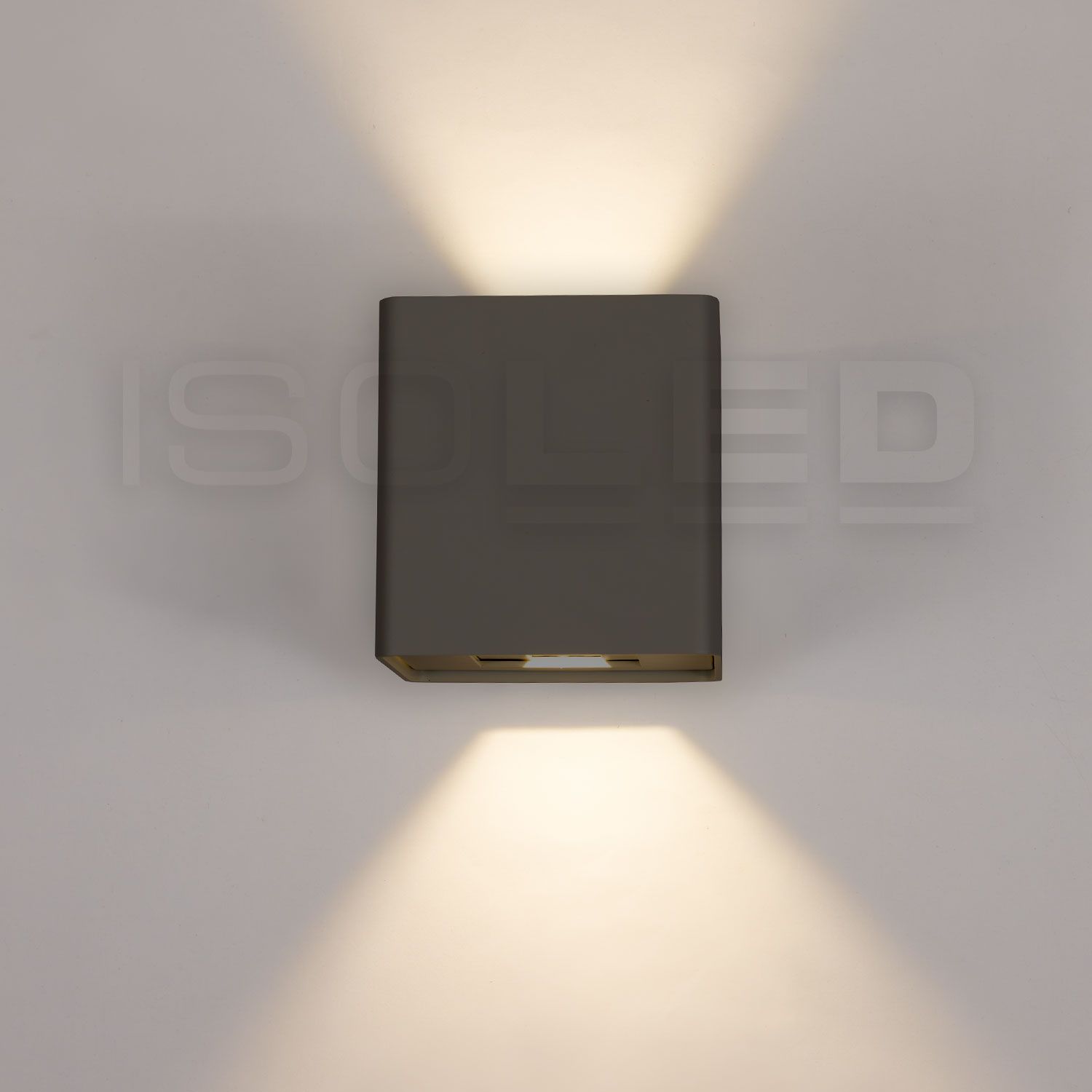 ISOLED LED Wandleuchte Flex Up&Down 2x5W CREE, IP54, anthrazit, warmweiß - 5