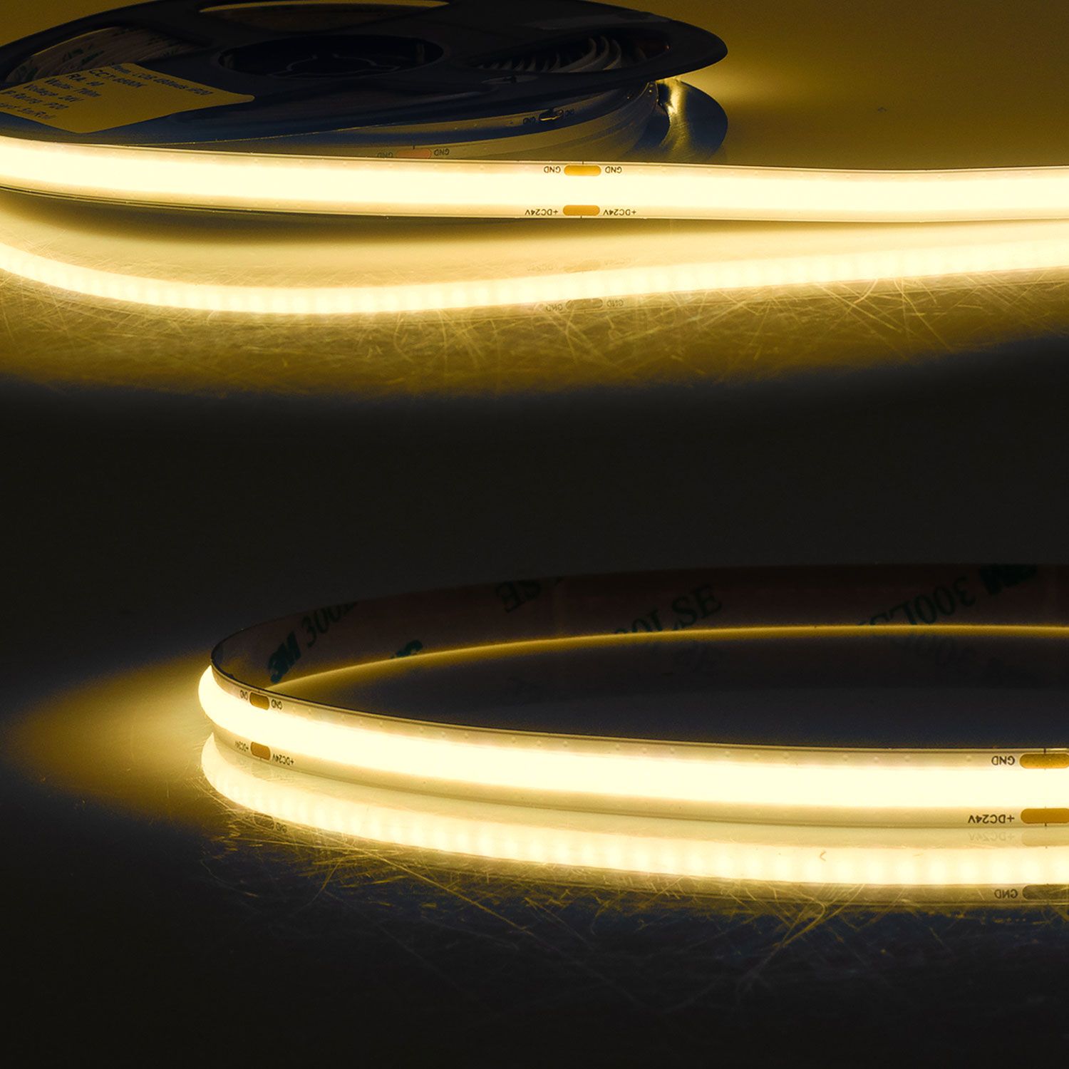 ISOLED LED COB927 Linear Flexband, 24V DC, 8W, IP20, 2700K, 5m Rolle, 480 LED/m - 1