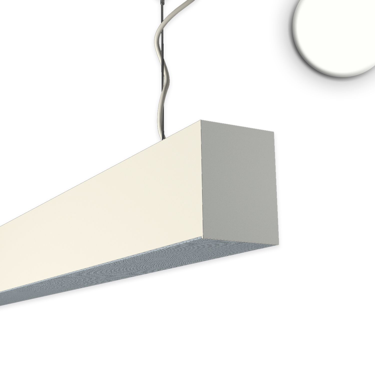 ISOLED PROLAMP 30Fhs Pendel 50W weiß, 2356mm, asymmetrisch 25°, 4000K - 1