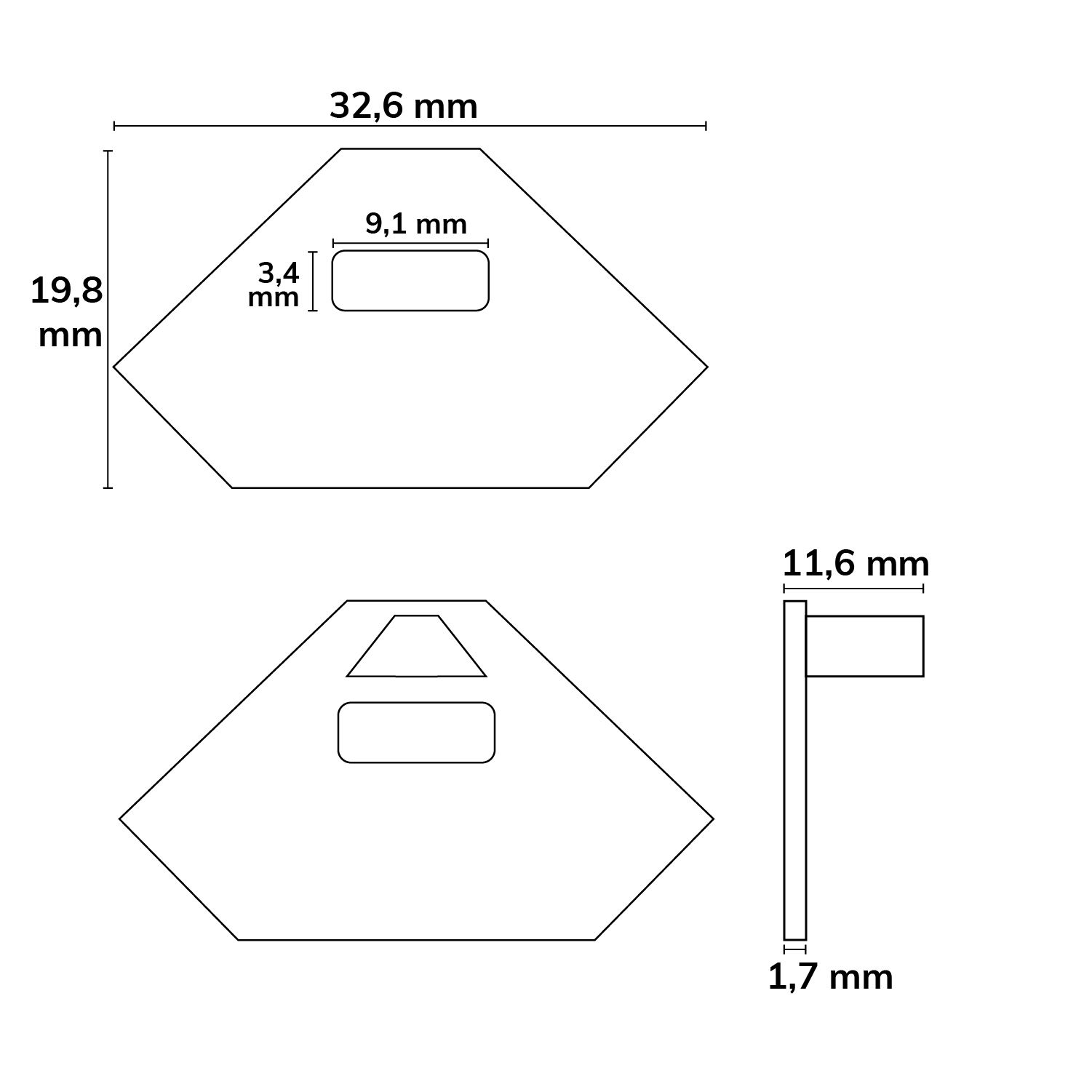 ISOLED Endkappe EC32 für CORNER12 mit Kabeldurchführung, 1 STK - 2