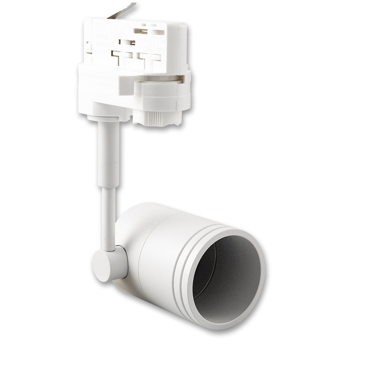 ISOLED 3-Phasen Schienen-Adapter für GU10-Spots, weiß - 1
