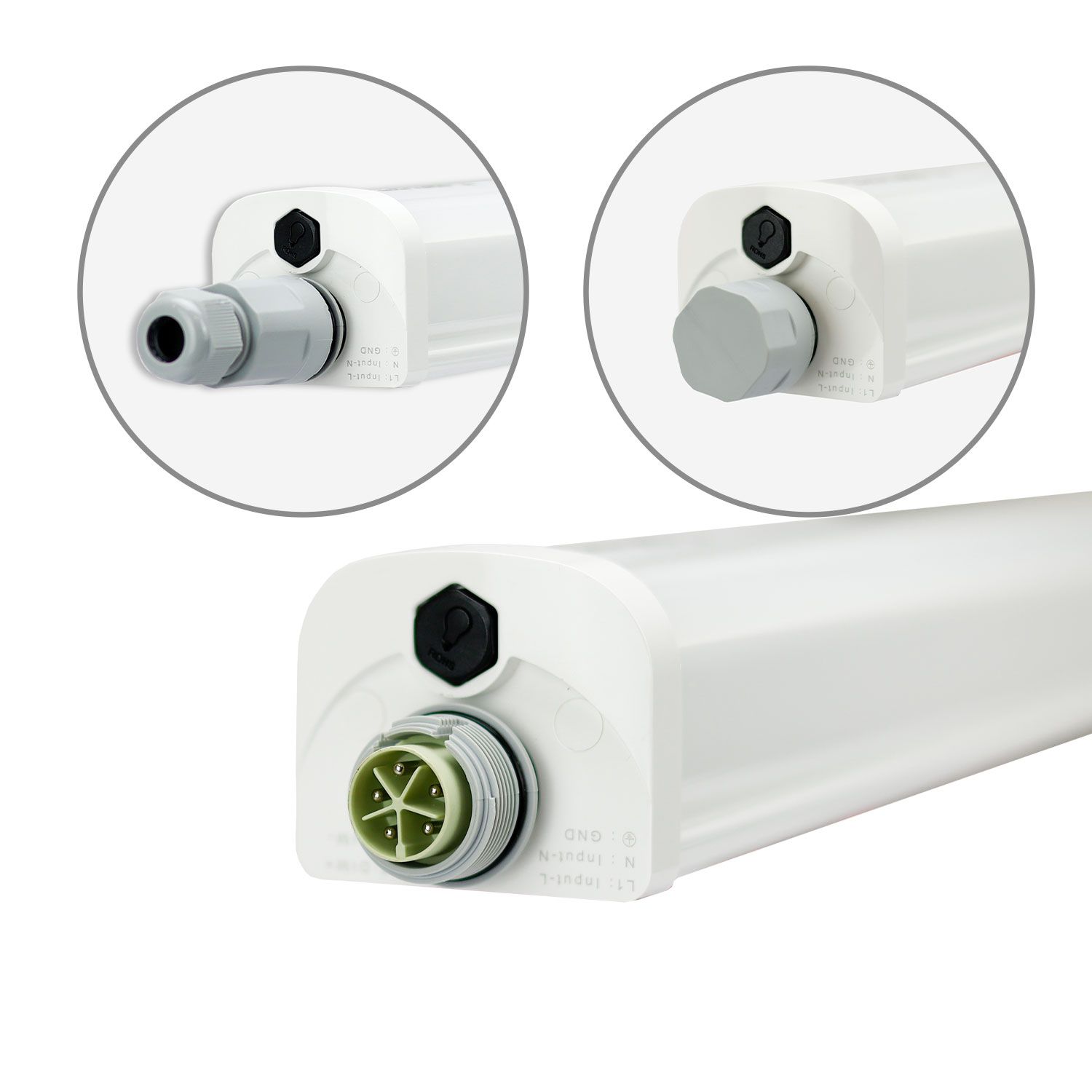 ISOLED LED Linearleuchte Professional 150cm 60W, IP66, neutralweiß, DALI dimmbar - 7