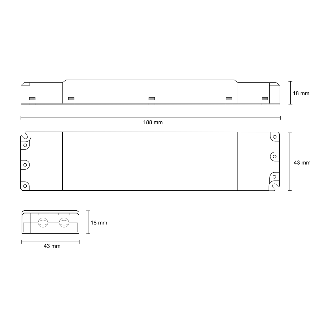 Emilum LED-PWM-Ceiling-Dimmer, 4-Kanal, DMX/RDM, 12-48V, 240W (480W @48V) - 4