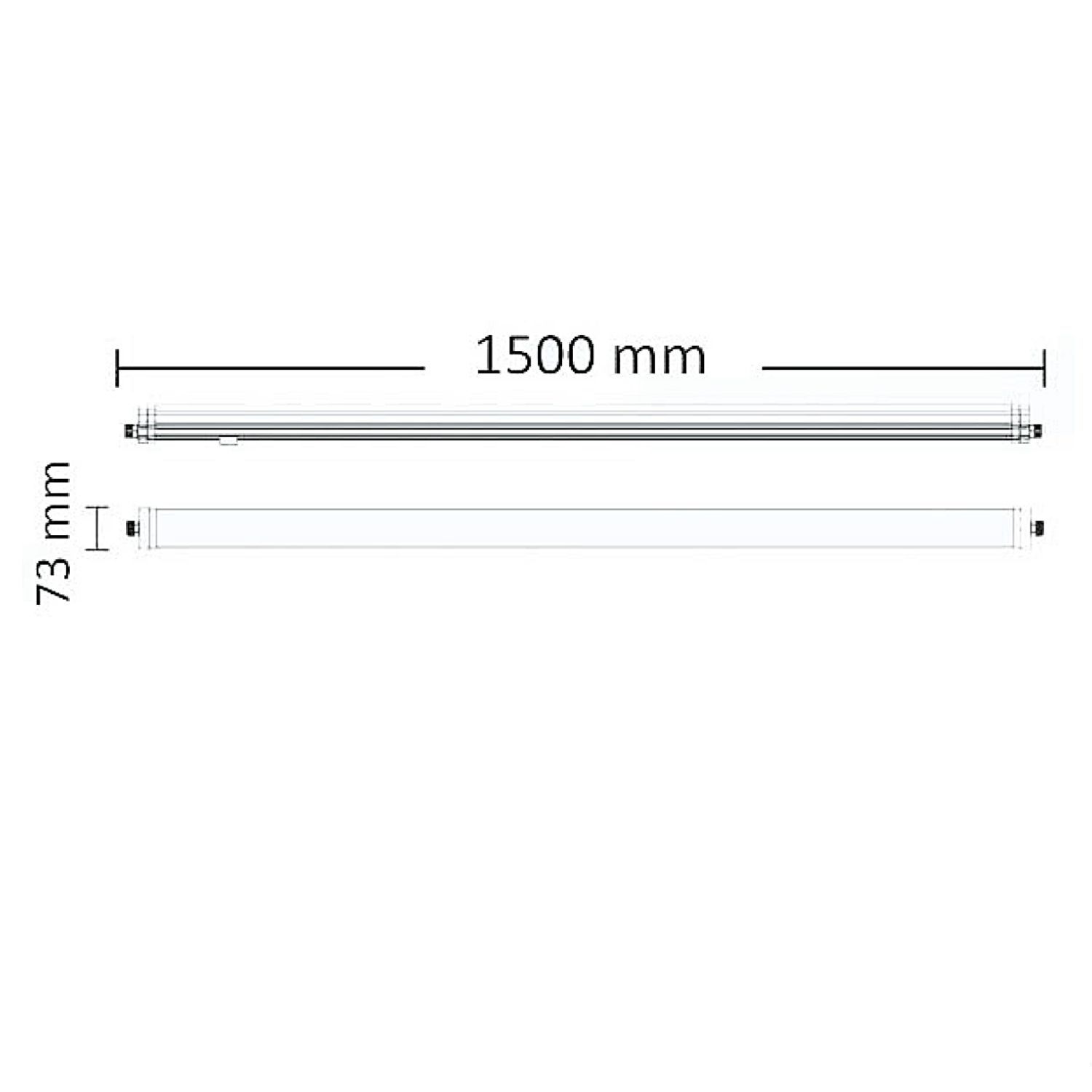 ISOLED LED Linearleuchte Professional 150cm 45W, IP66, neutralweiß - 3