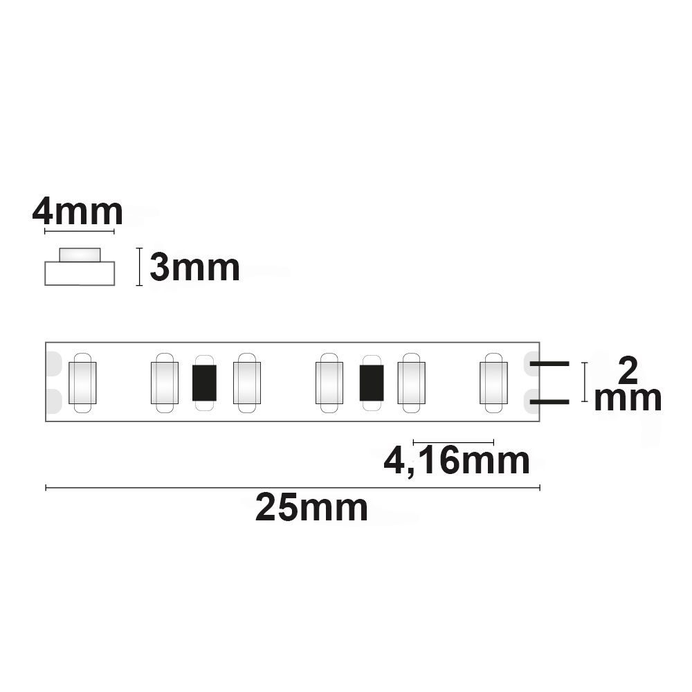 ISOLED LED CRI940 MICRO Linear Flexband, 24V DC, 6W, IP20, 5m Rolle, 240 LED/m - 4
