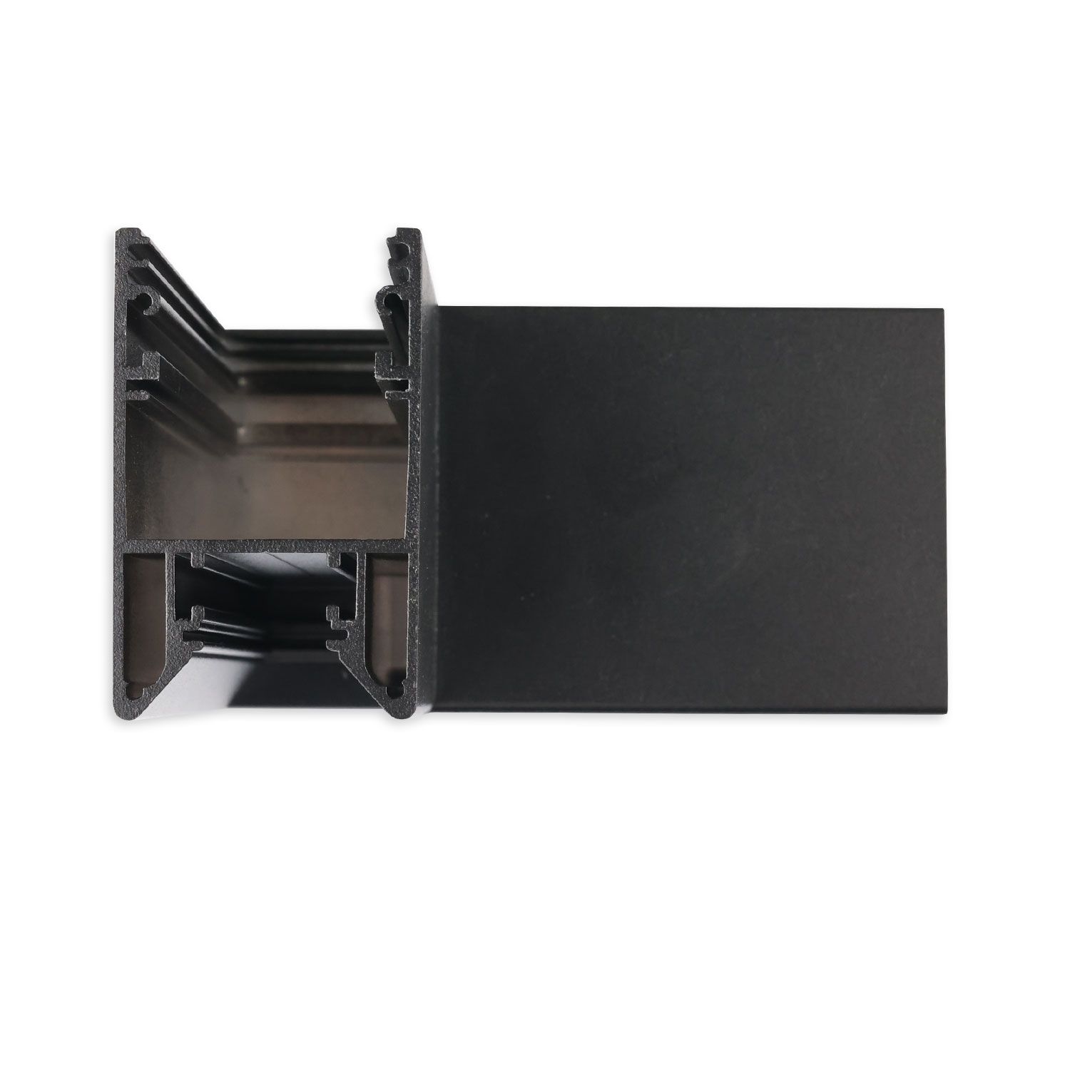 ISOLED HALON 90° Eck, geschweißt, 120x120mm, schwarz RAL 9005, exkl. Cover - 2
